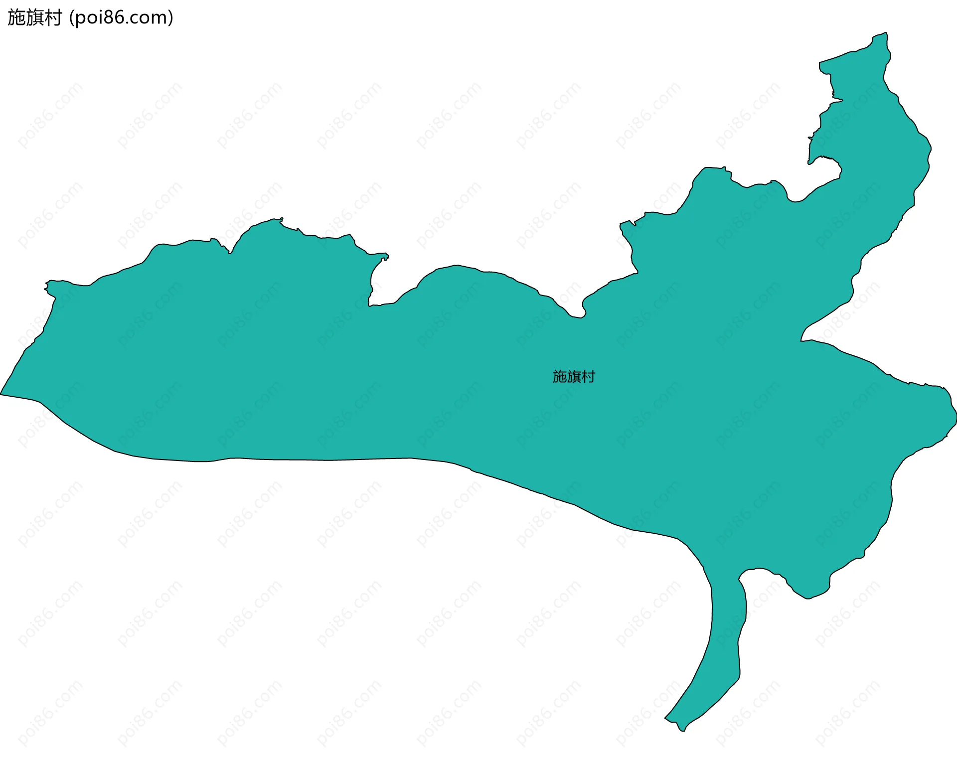 施旗村边界地图