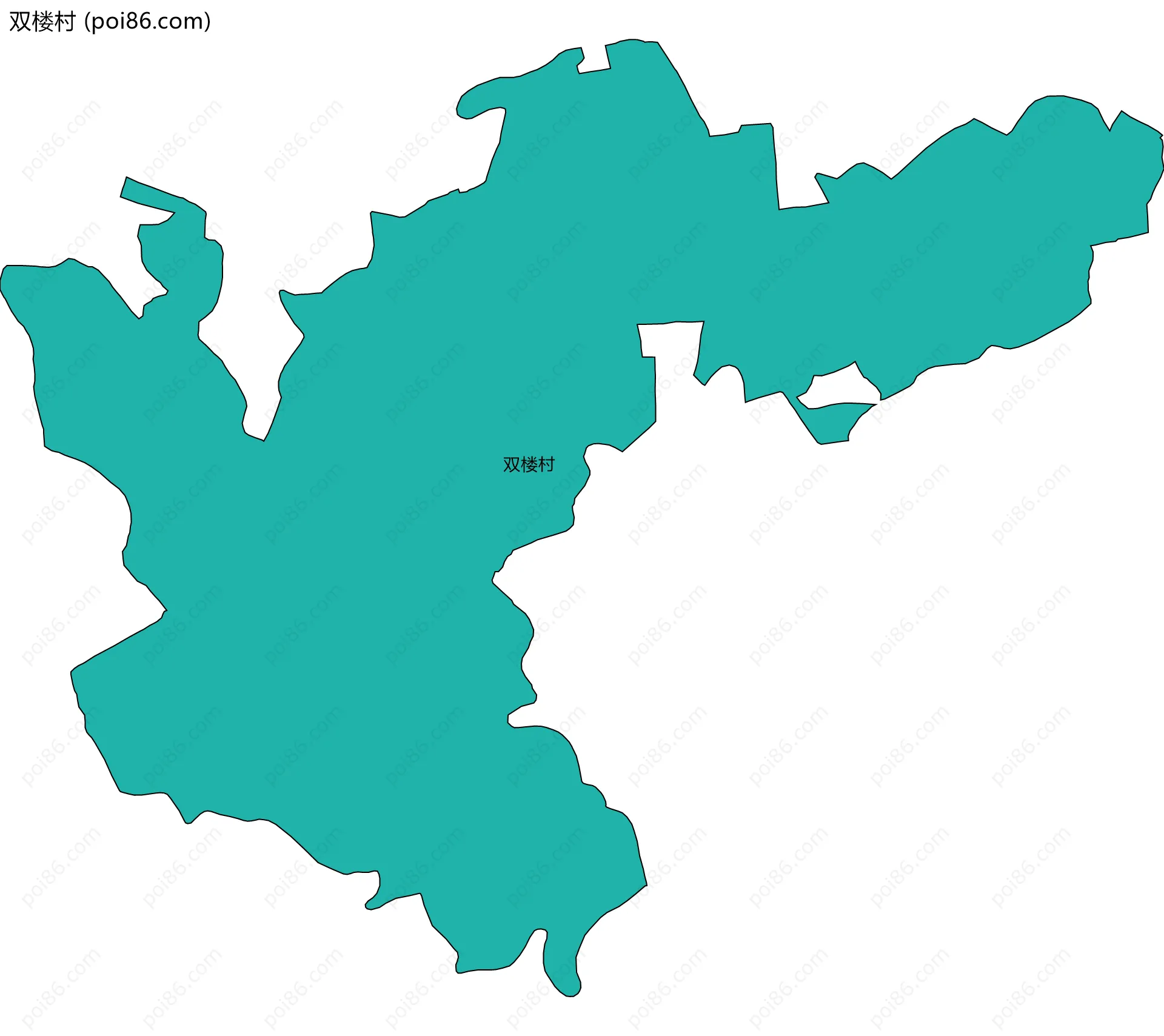 双楼村边界地图
