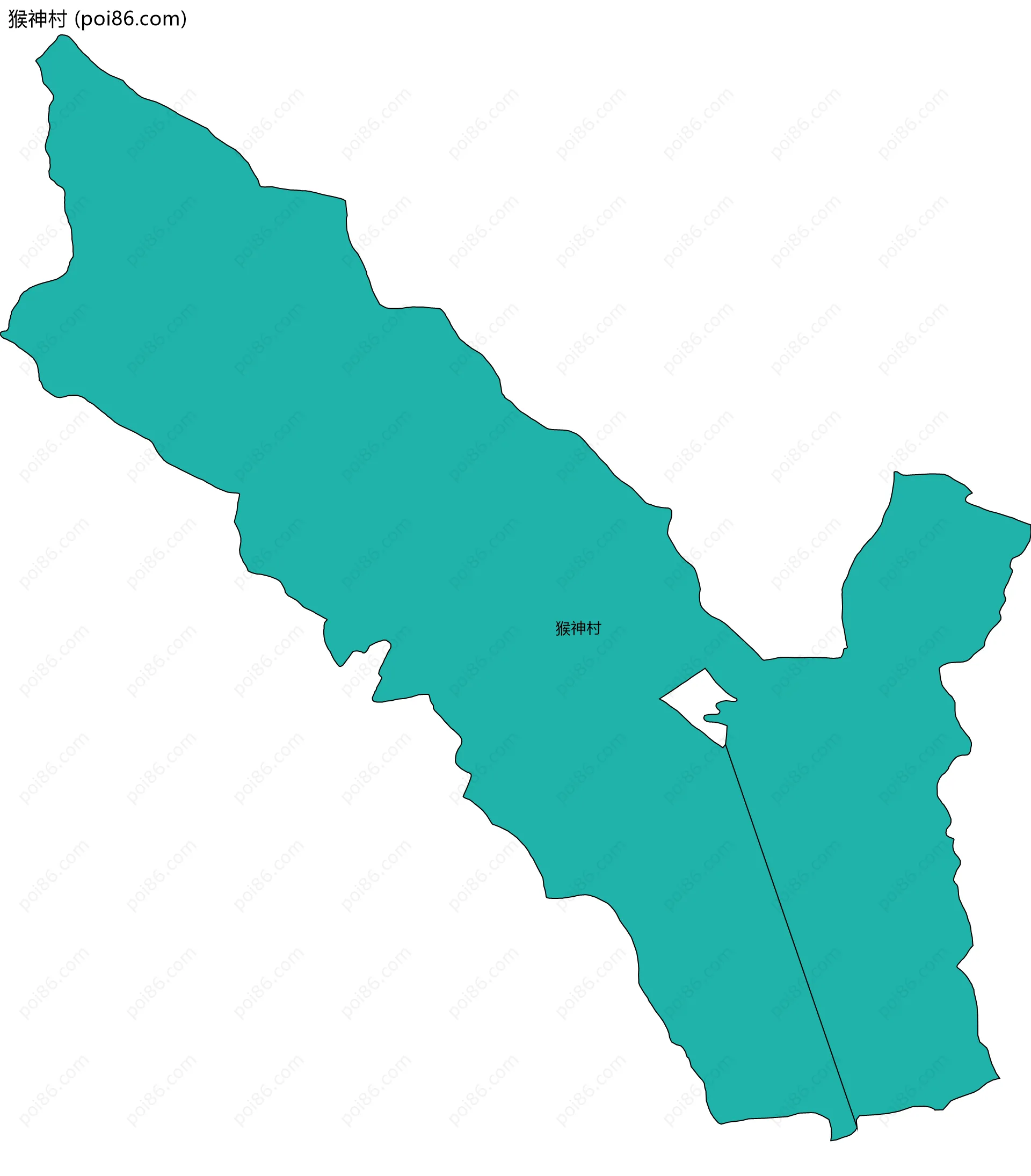 猴神村边界地图
