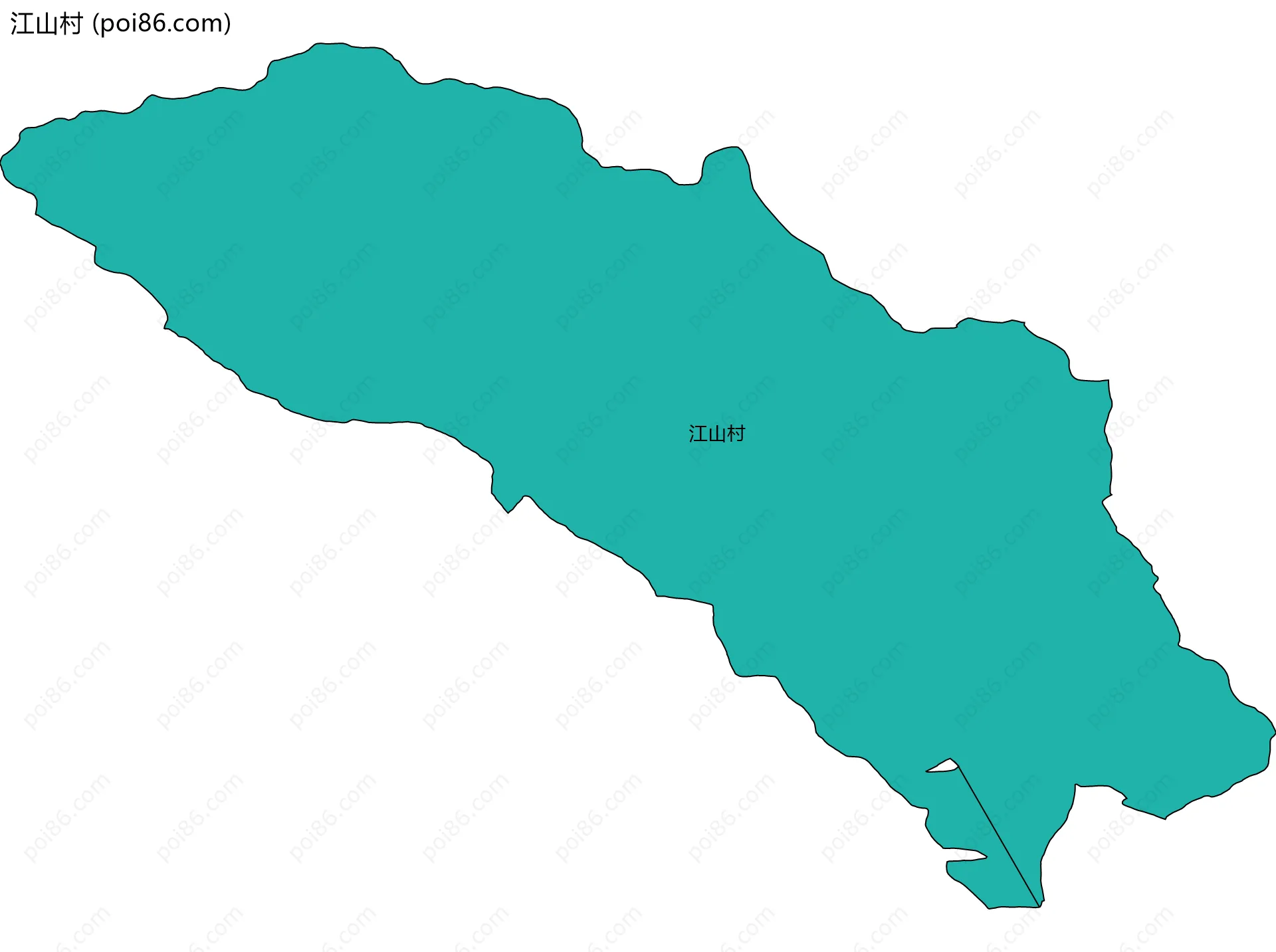 江山村边界地图