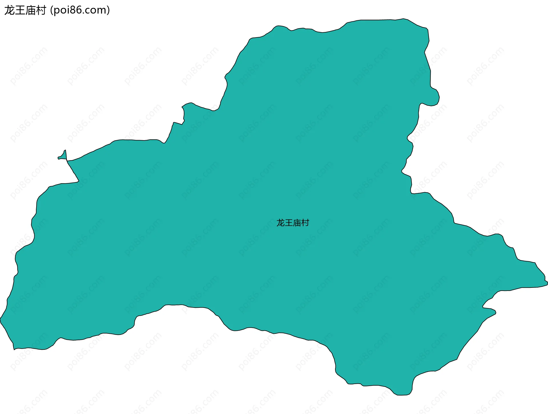 龙王庙村边界地图