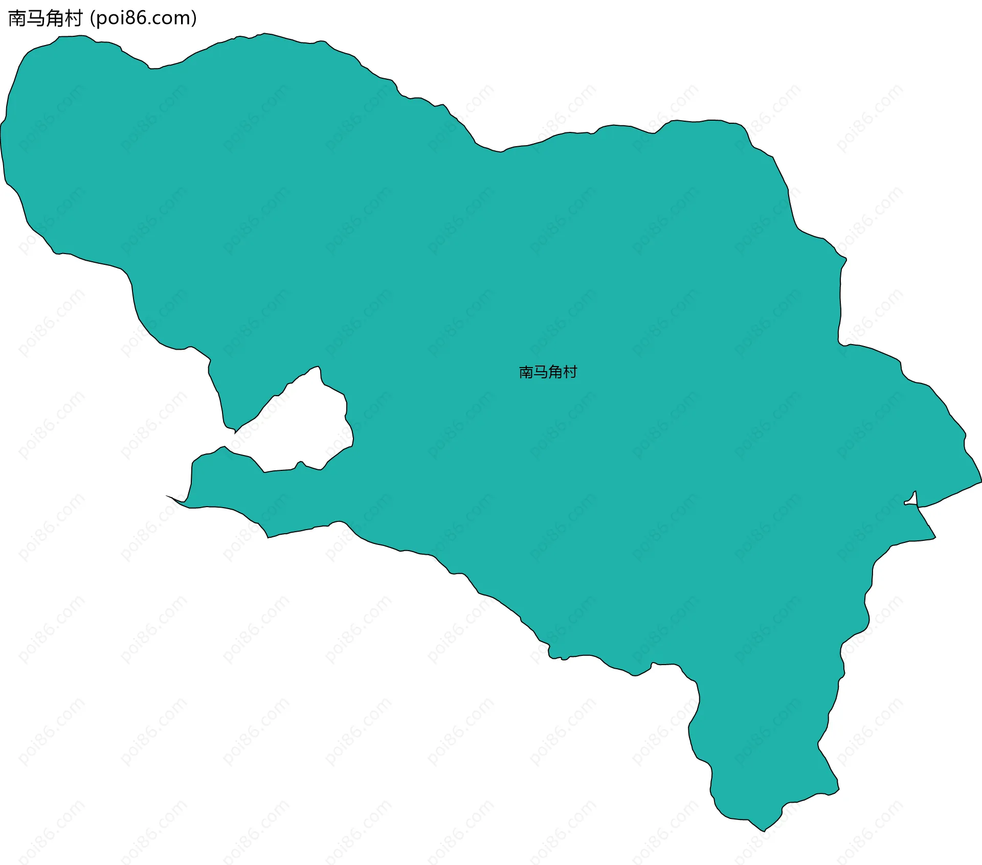 南马角村边界地图