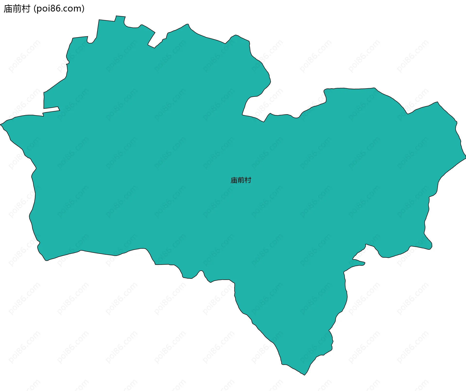 庙前村边界地图