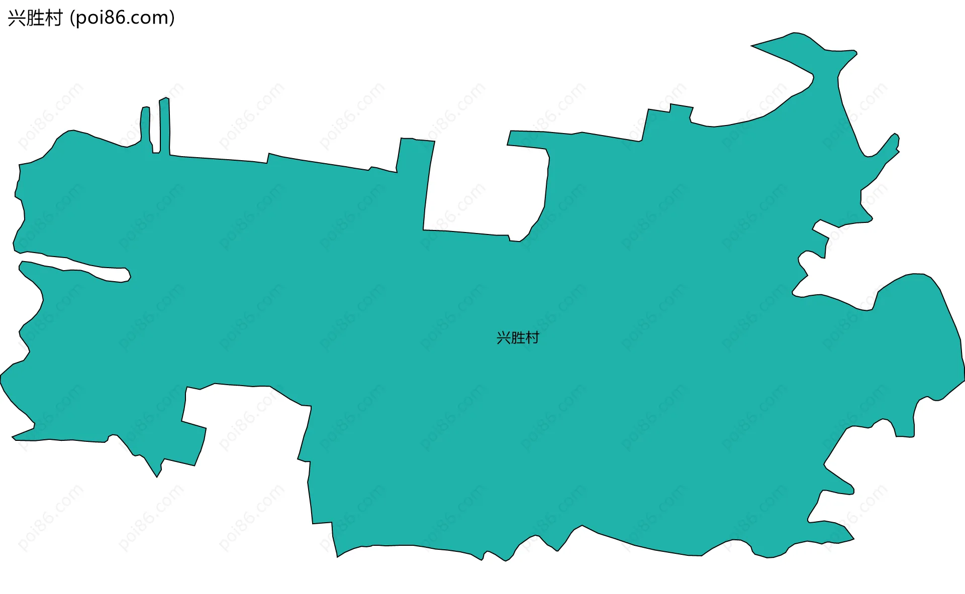 兴胜村边界地图