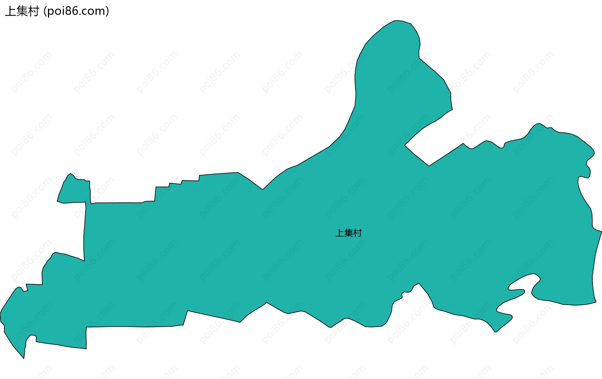 上集村边界地图