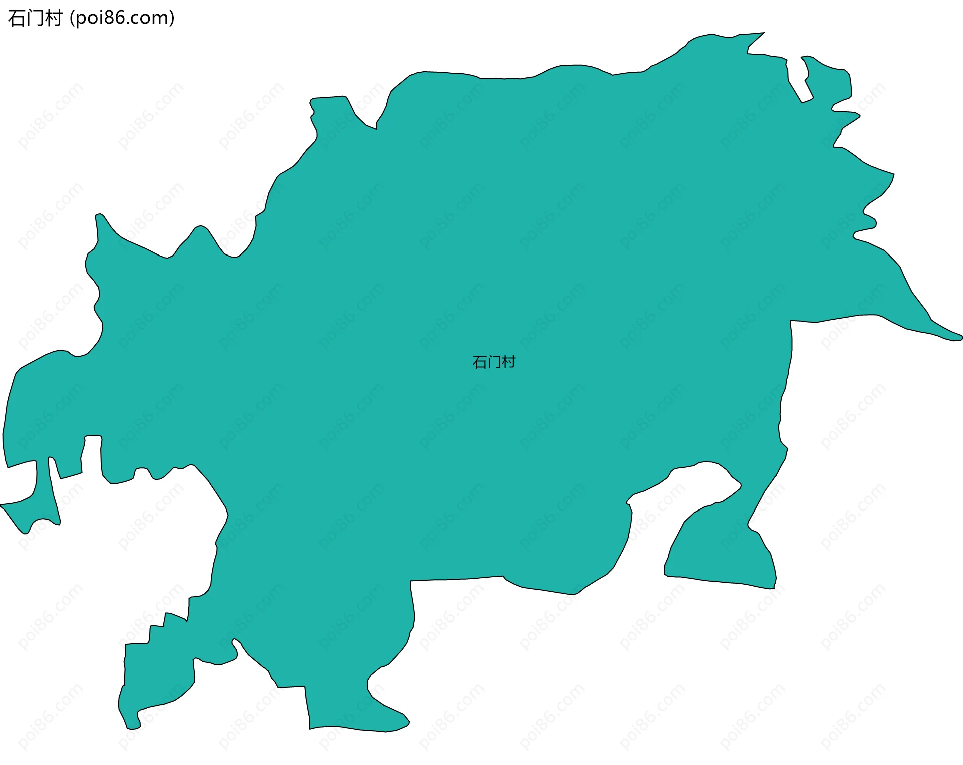 石门村边界地图