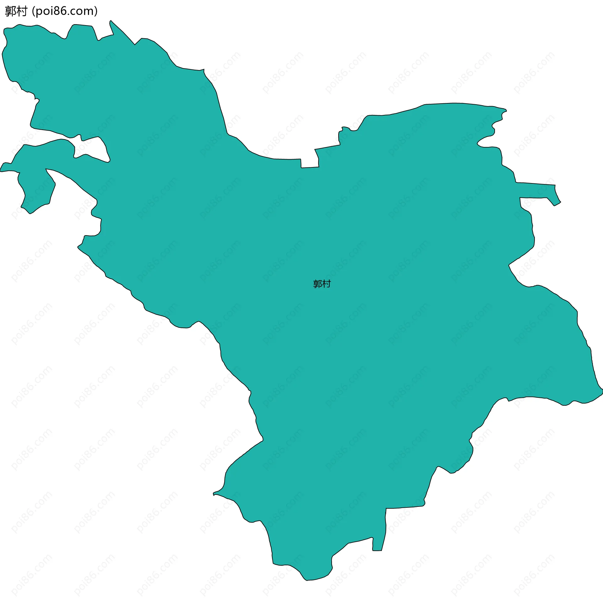 郭村边界地图