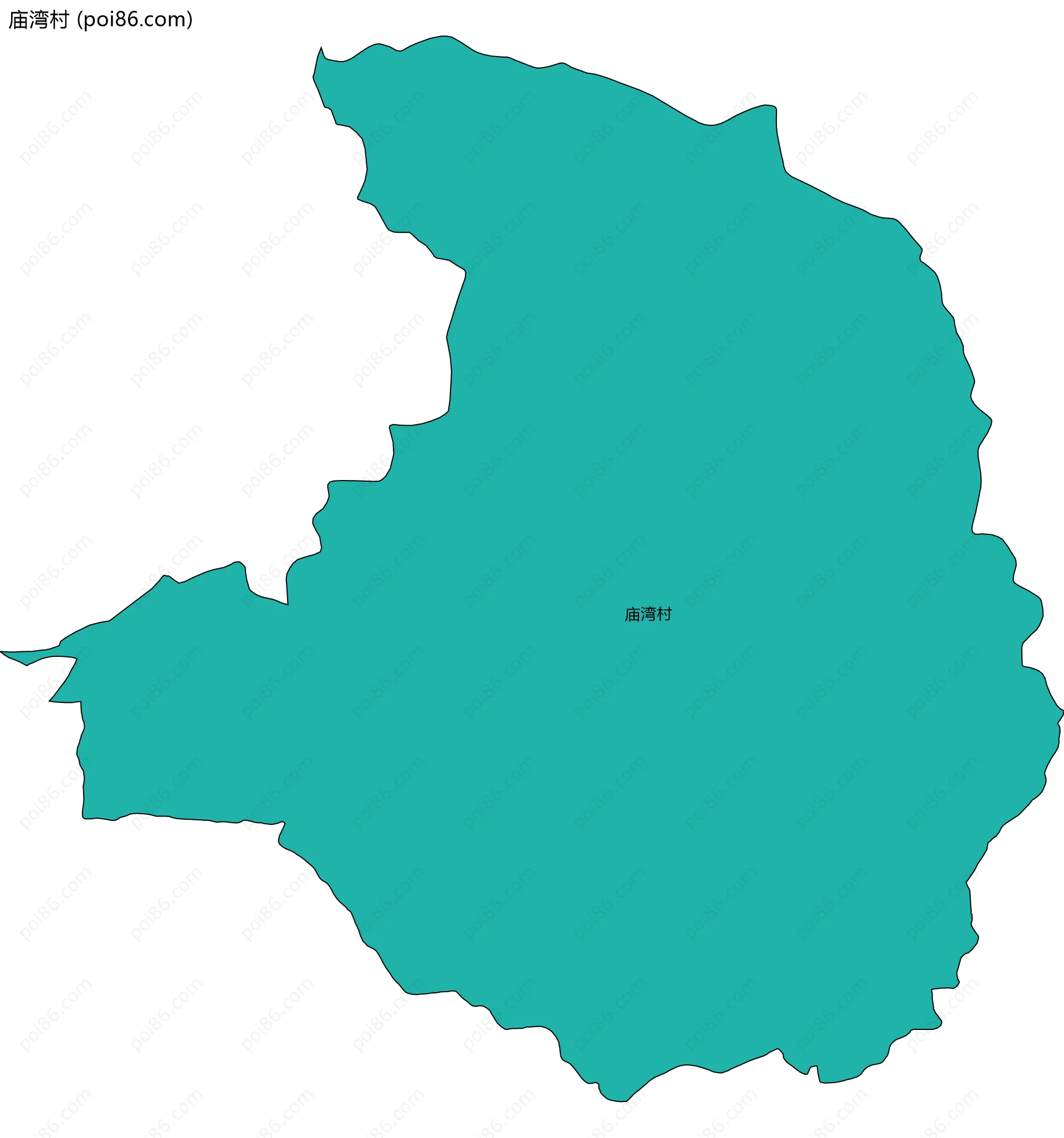 庙湾村边界地图