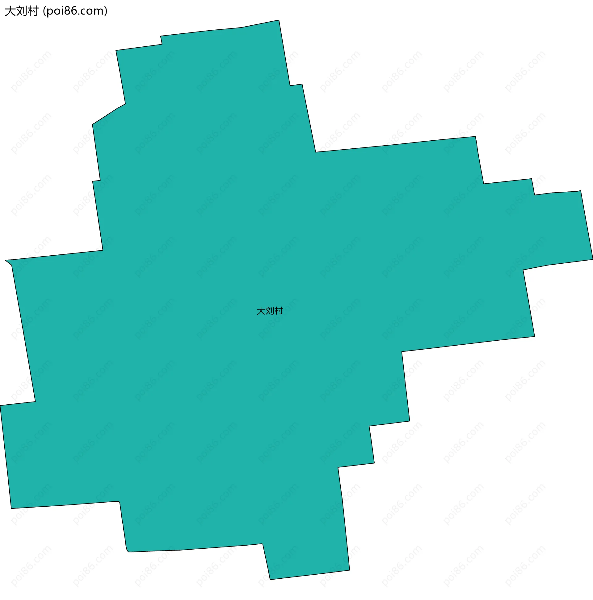 大刘村边界地图