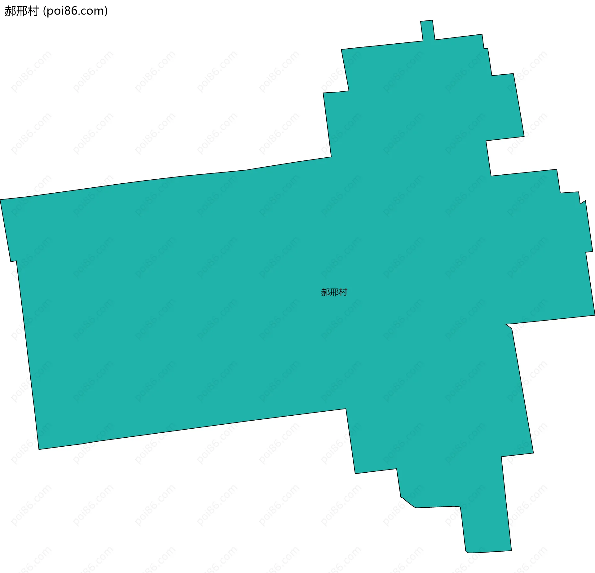郝邢村边界地图