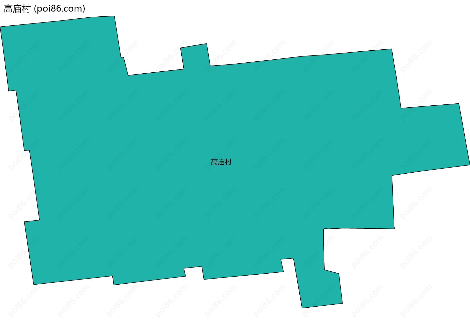 高庙村边界地图