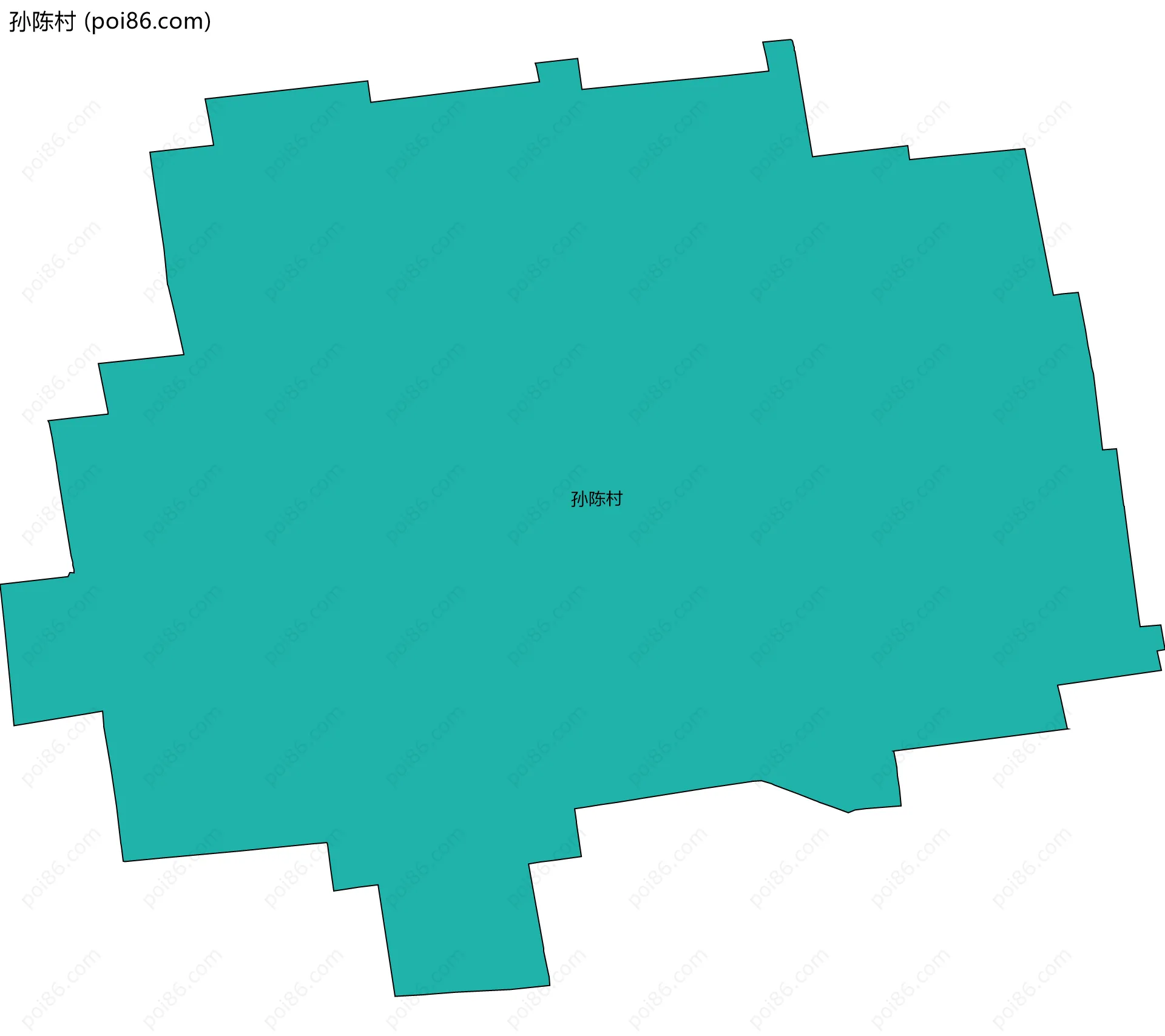 孙陈村边界地图