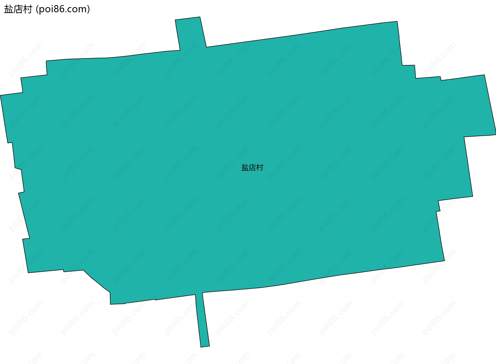 盐店村边界地图