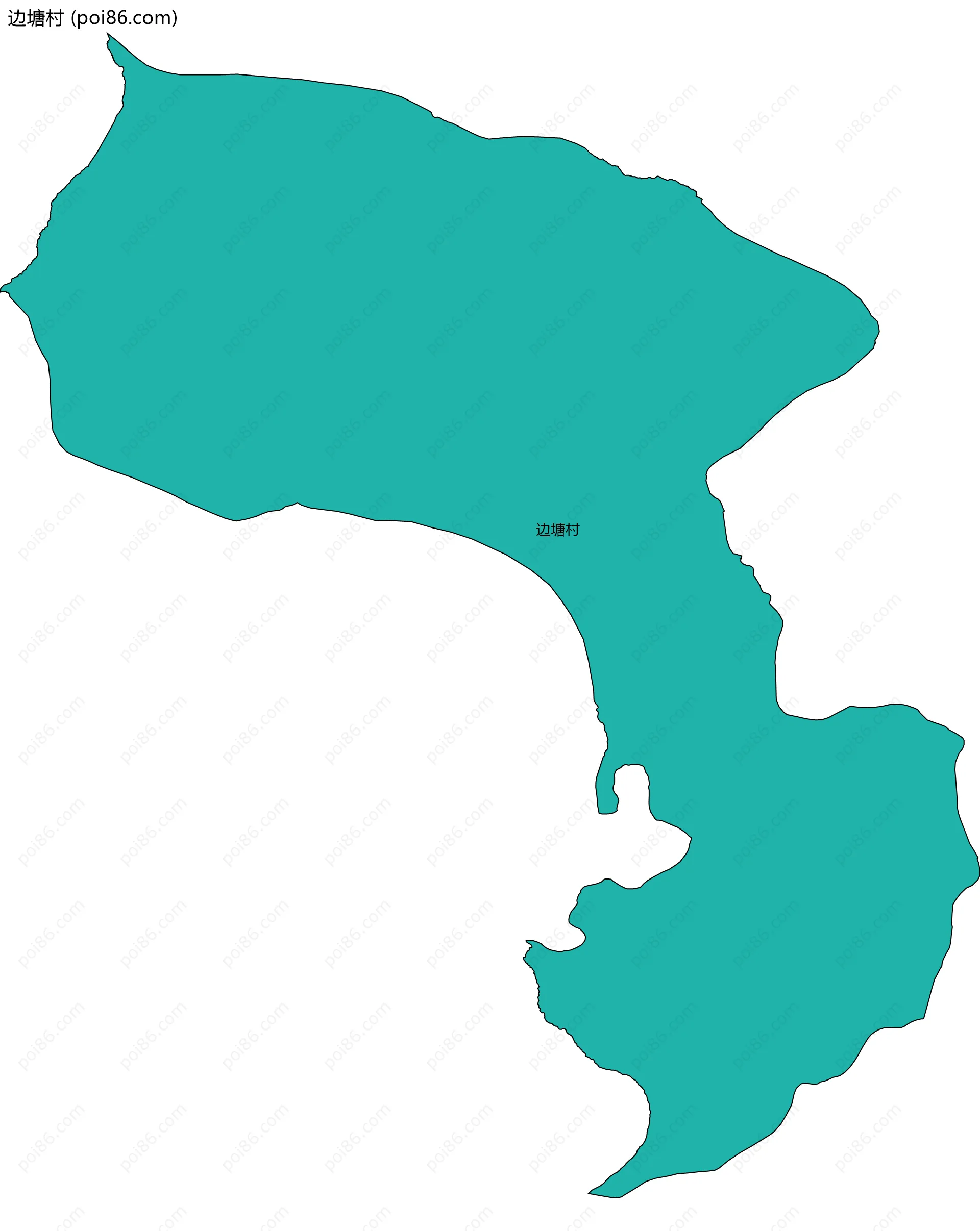 边塘村边界地图