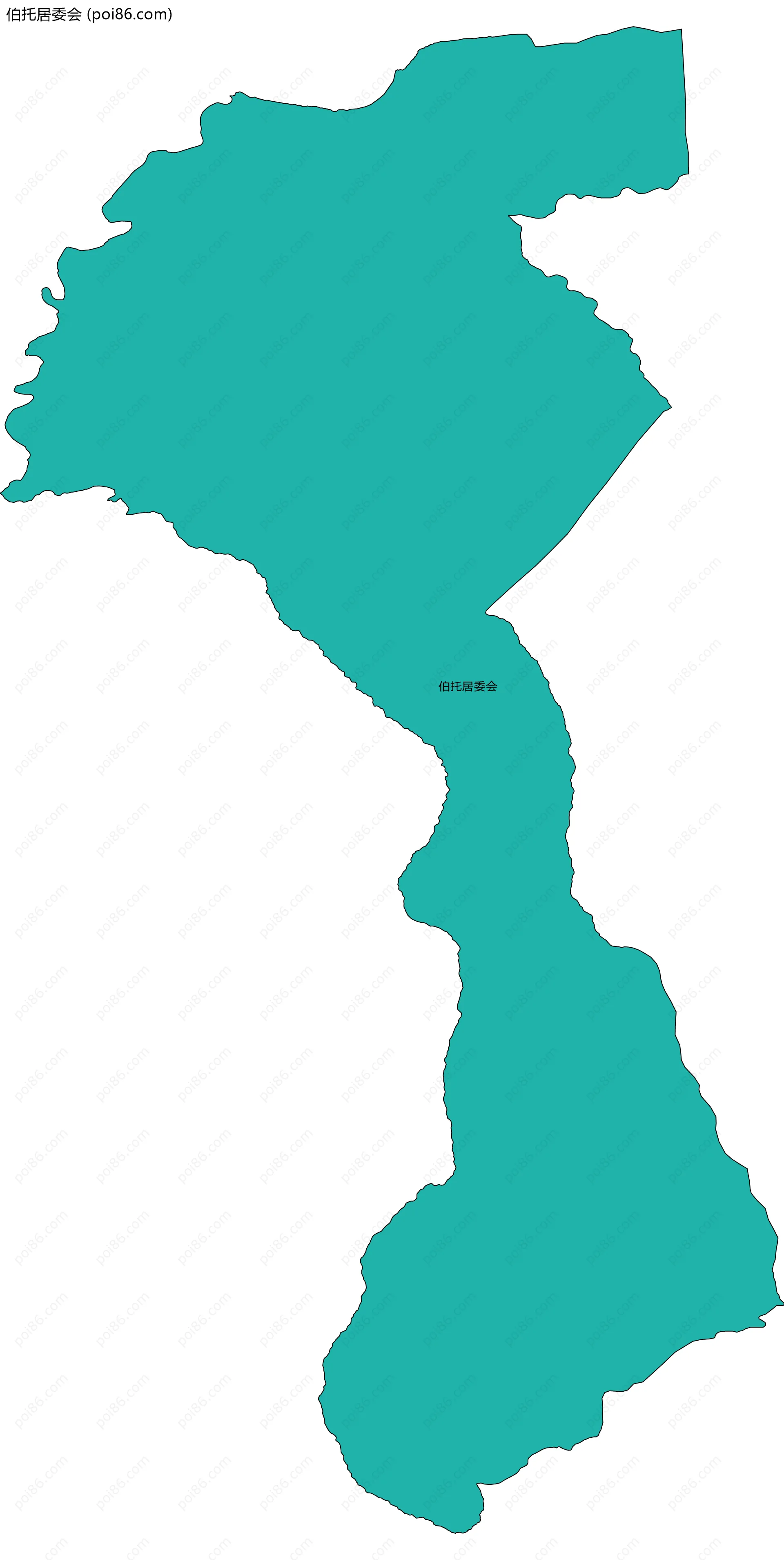 伯托居委会边界地图