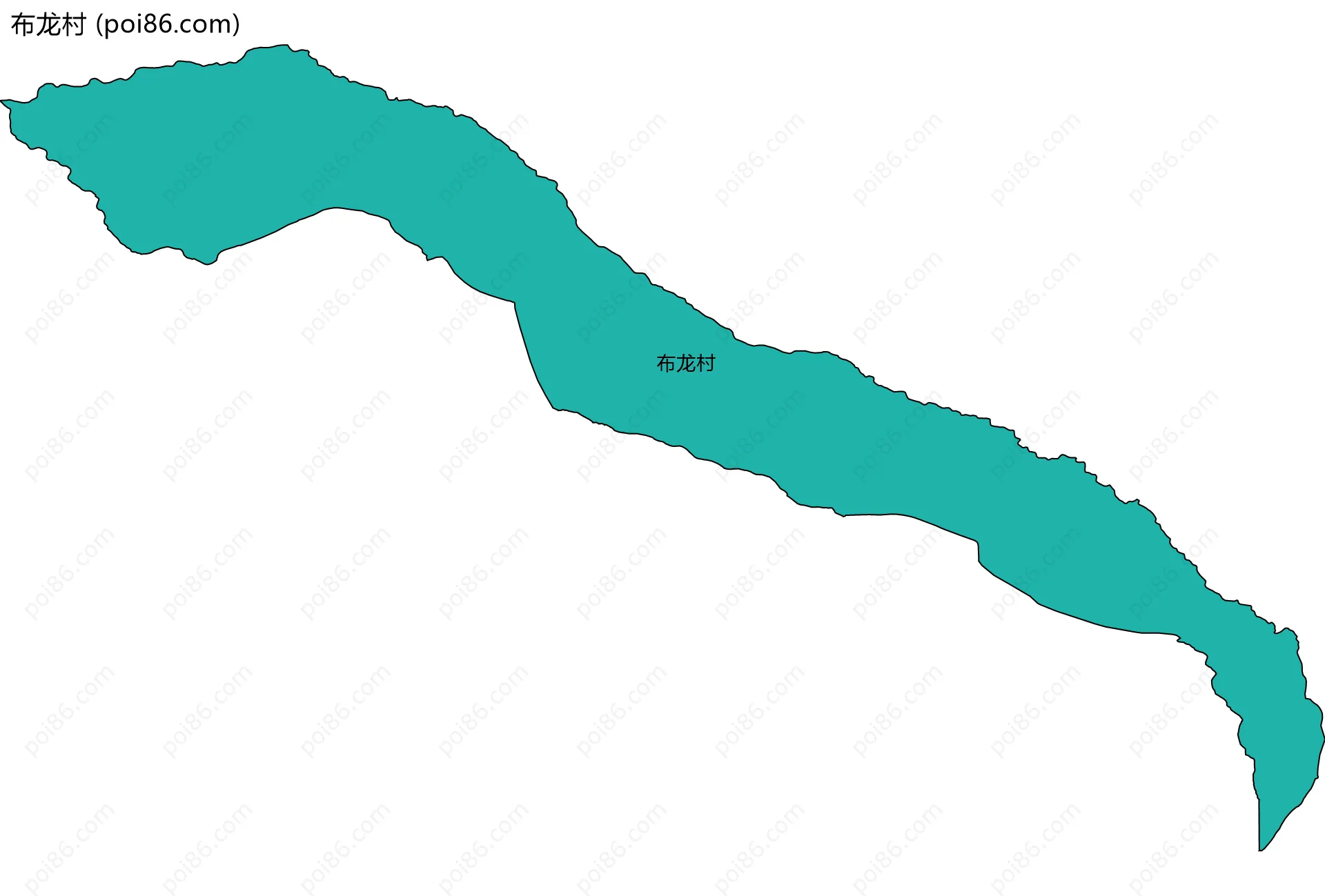 布龙村边界地图