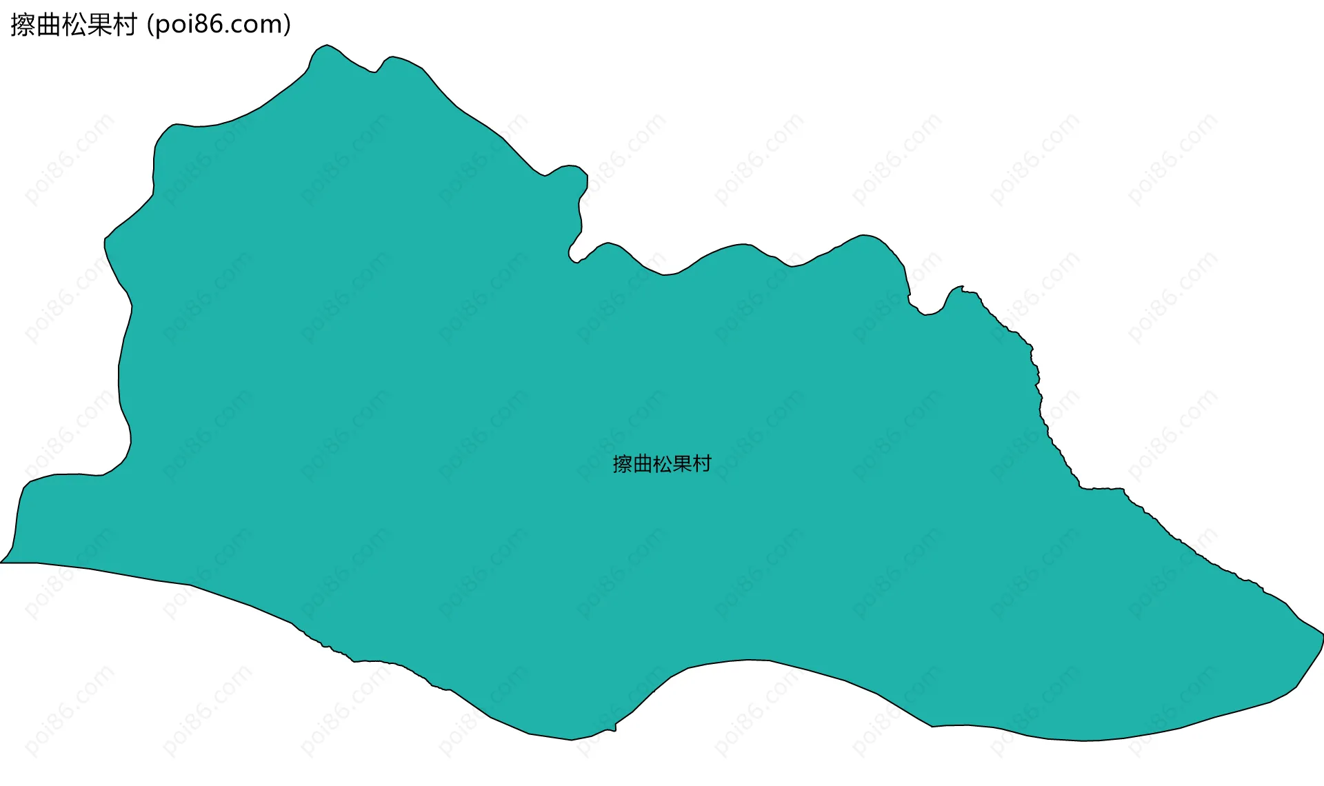 擦曲松果村边界地图