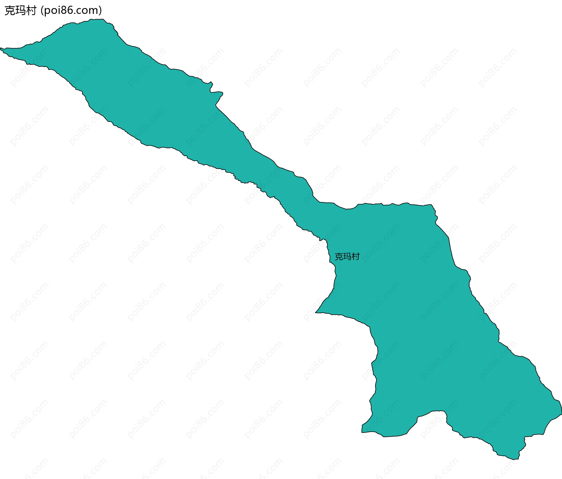 克玛村边界地图