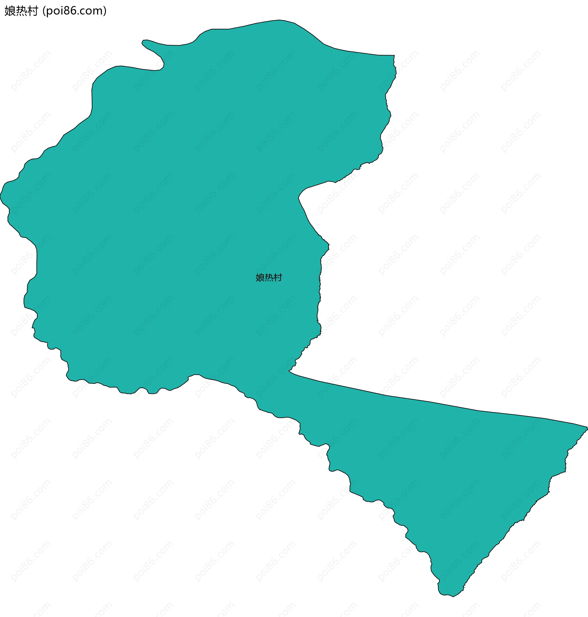 娘热村边界地图