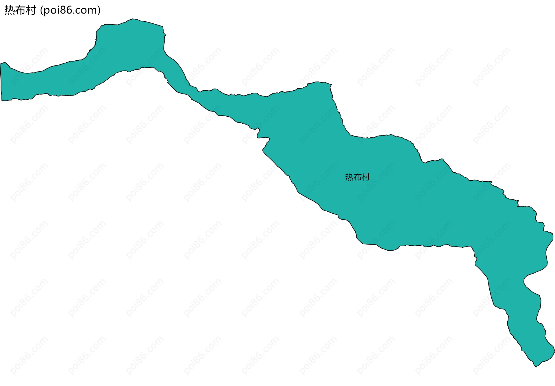 热布村边界地图