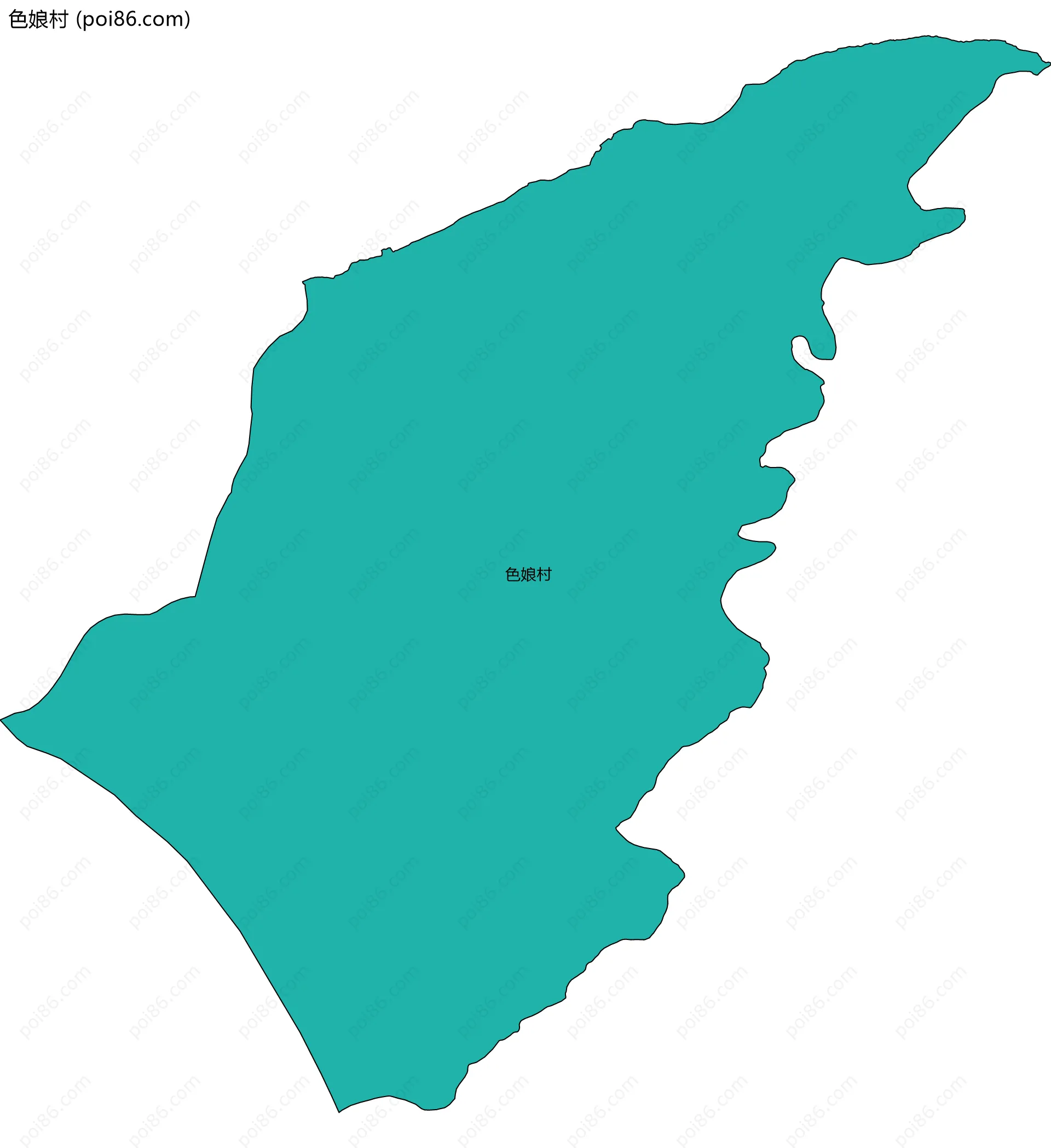 色娘村边界地图