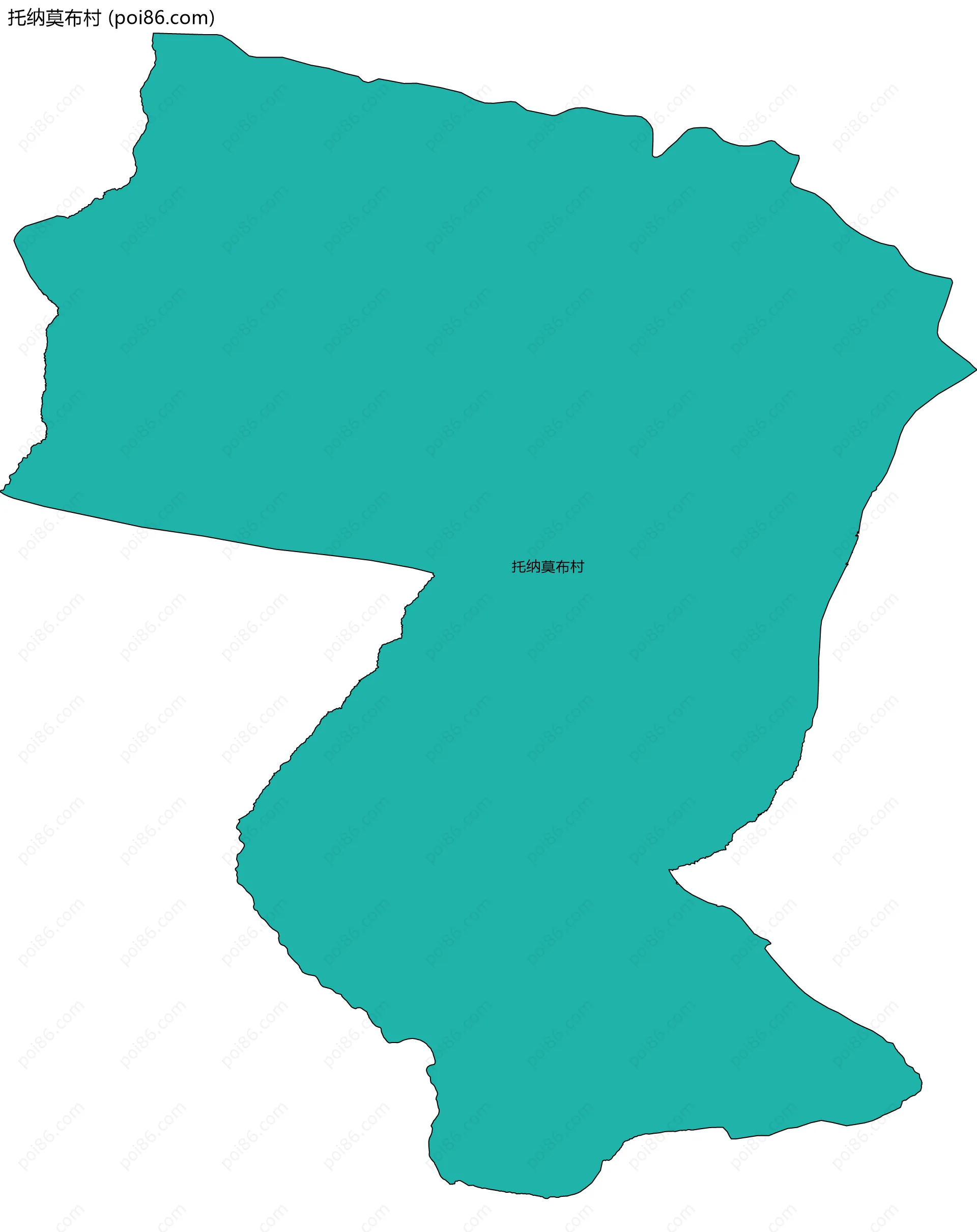 托纳莫布村边界地图