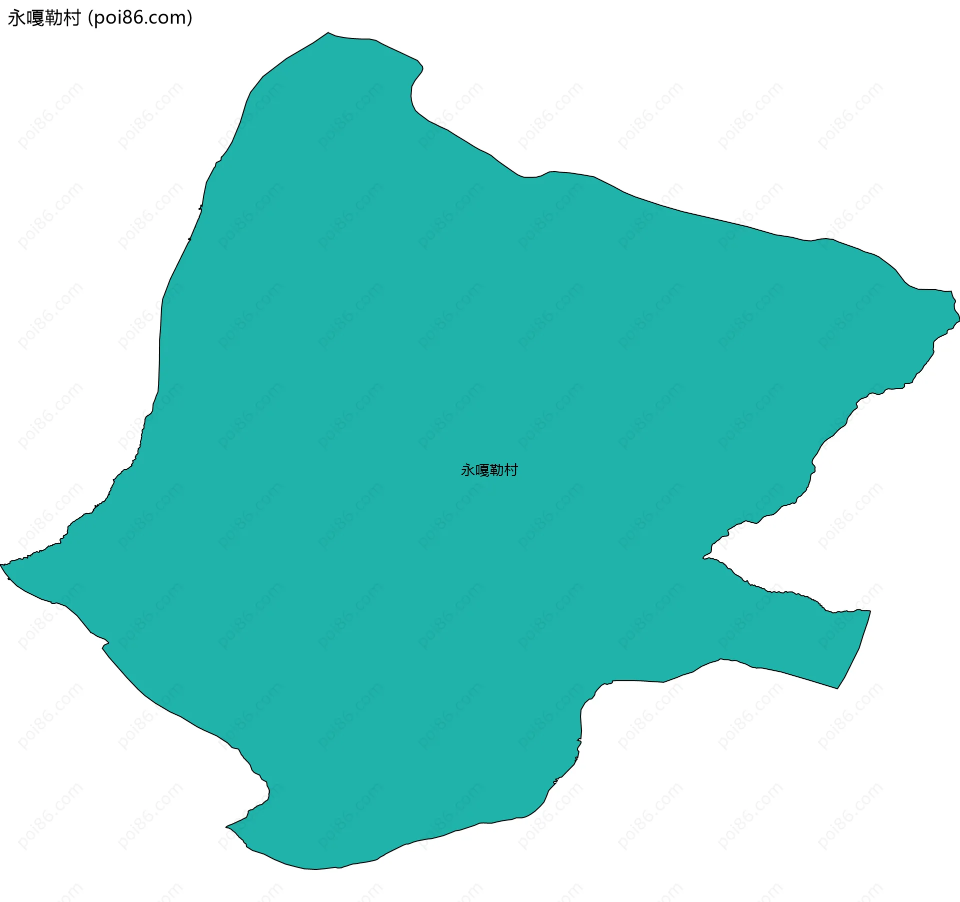 永嘎勒村边界地图