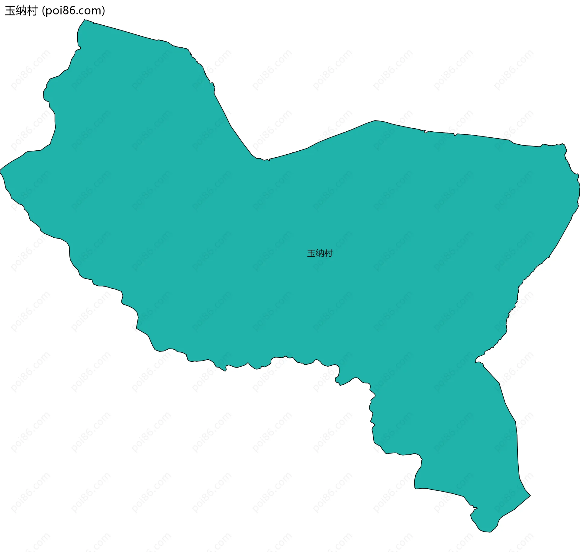 玉纳村边界地图