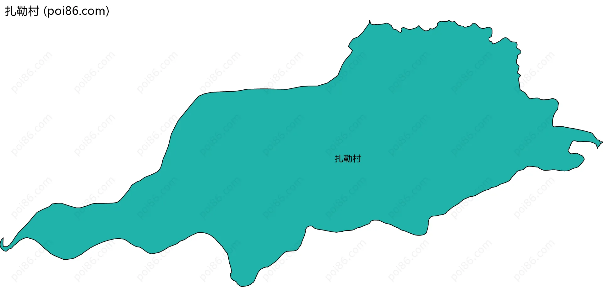 扎勒村边界地图