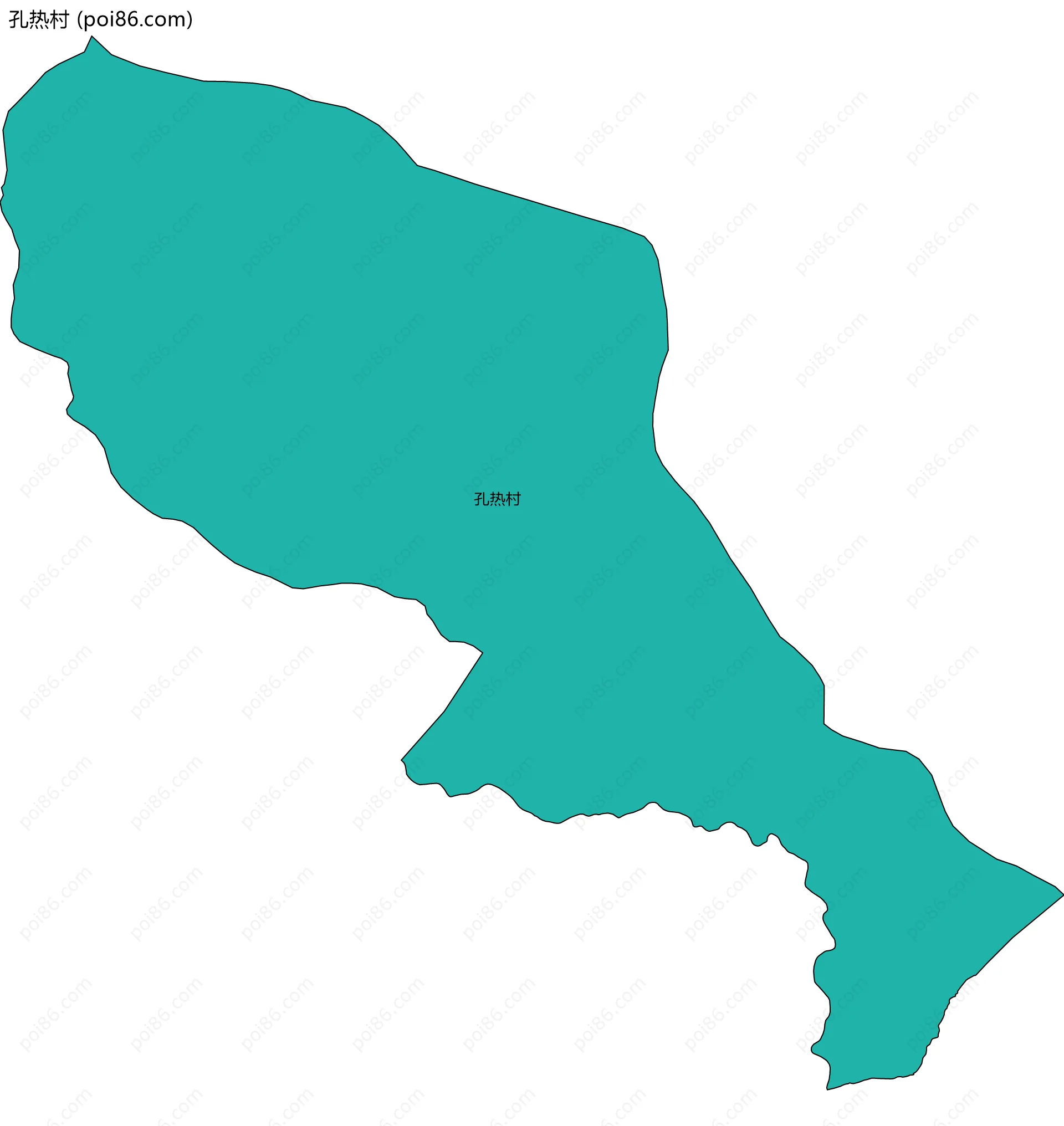 孔热村边界地图