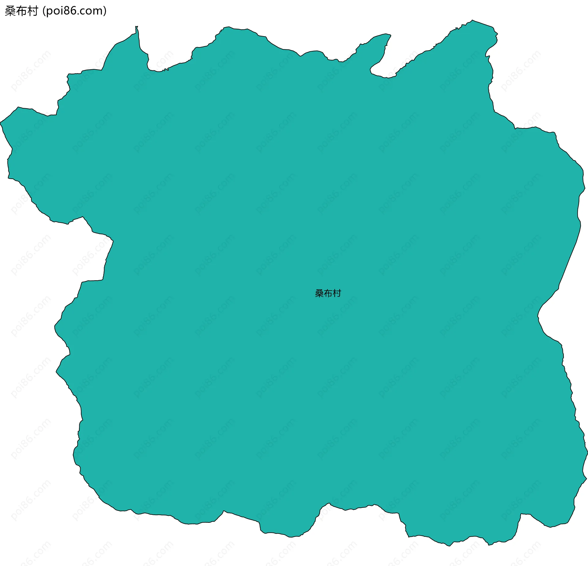 桑布村边界地图