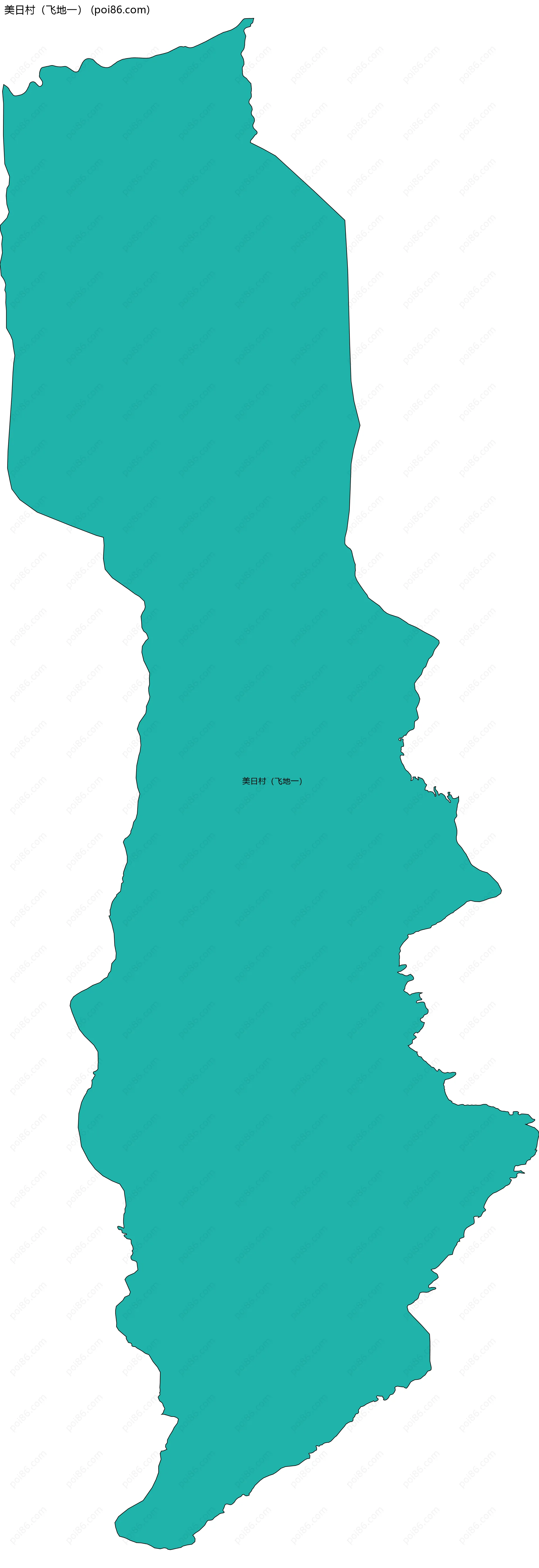 美日村（飞地一）边界地图