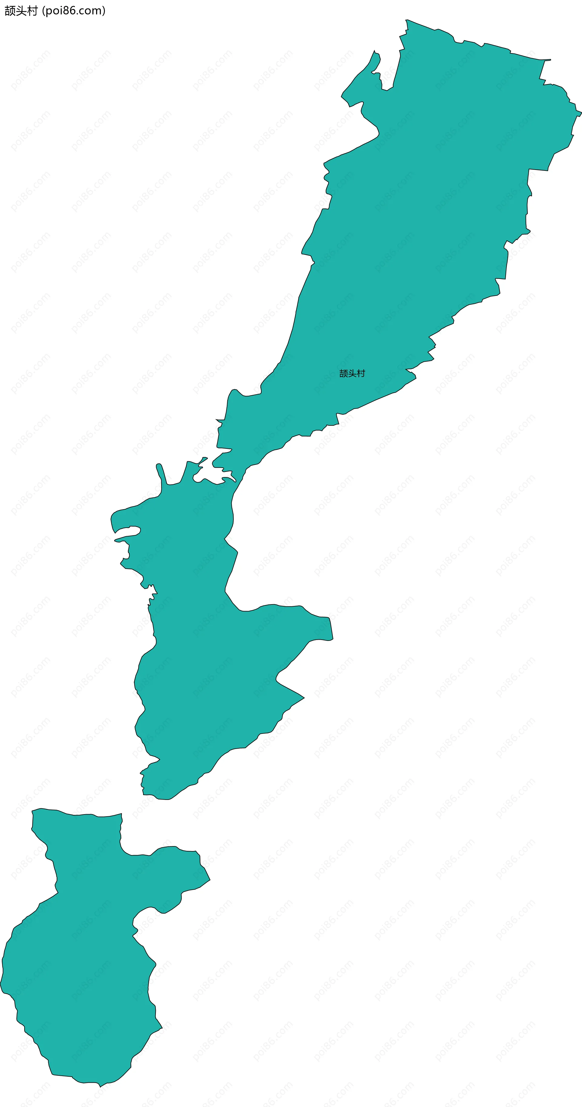 颉头村边界地图