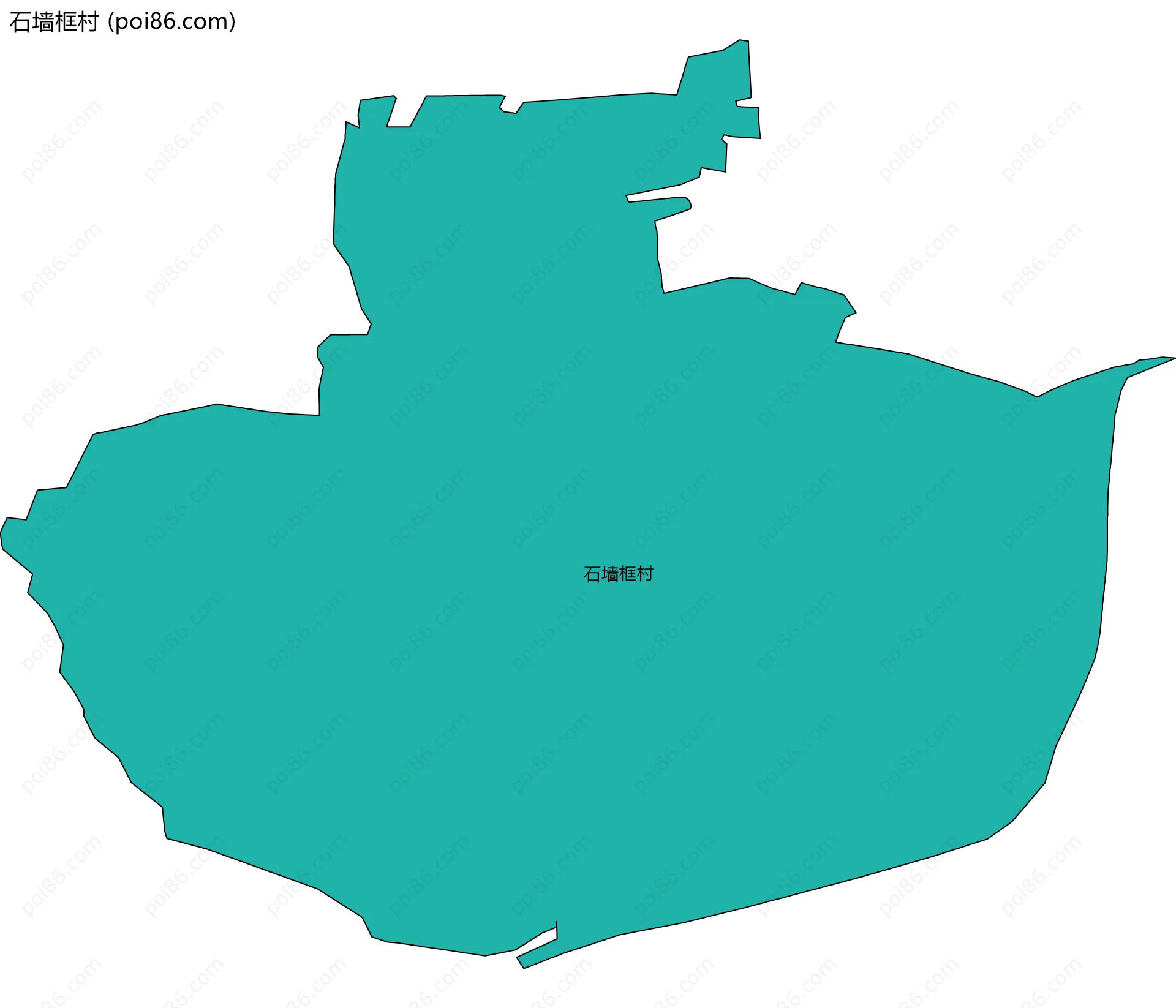 石墙框村边界地图