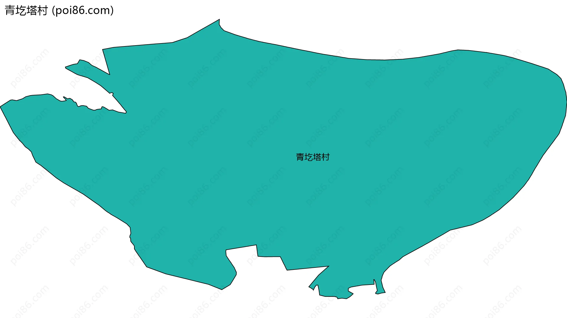 青圪塔村边界地图