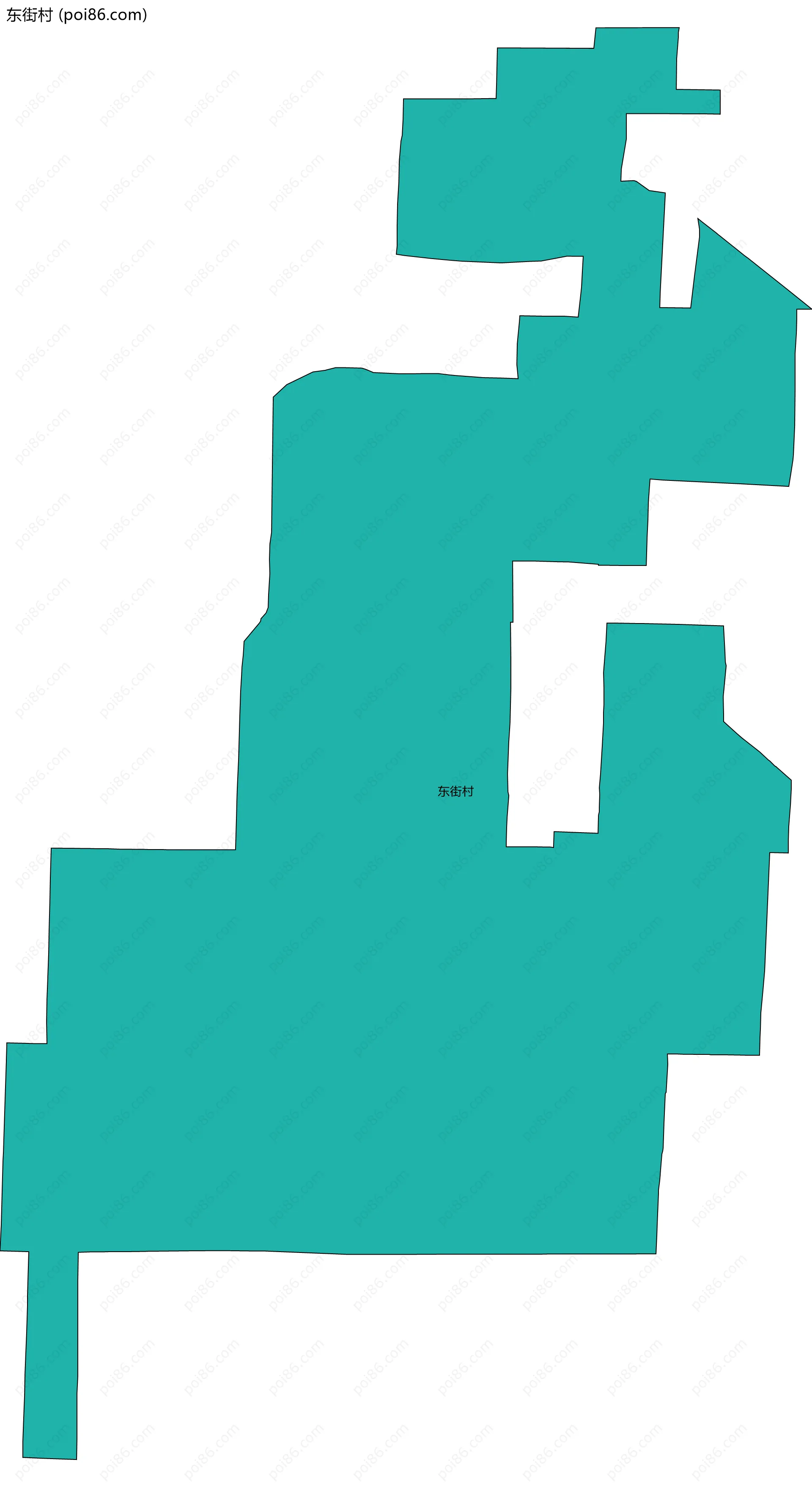 东街村边界地图