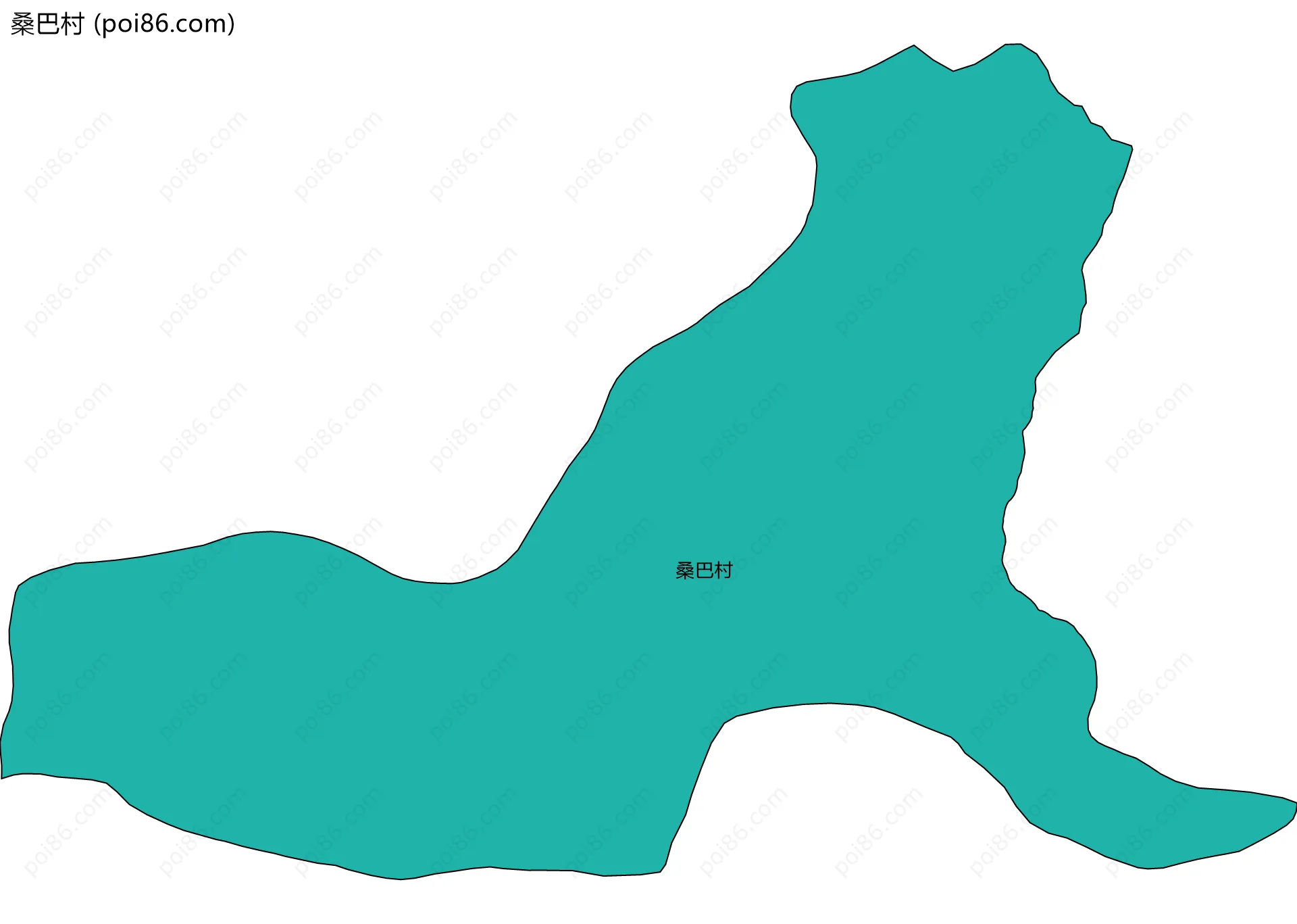 桑巴村边界地图