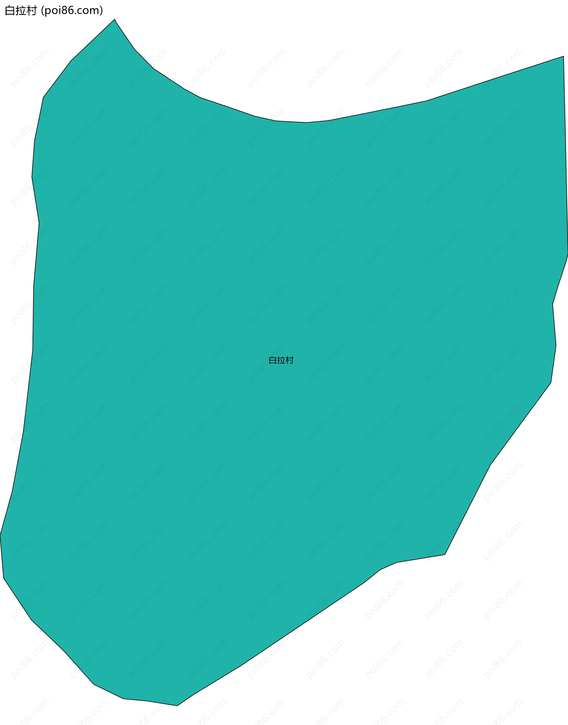 白拉村边界地图