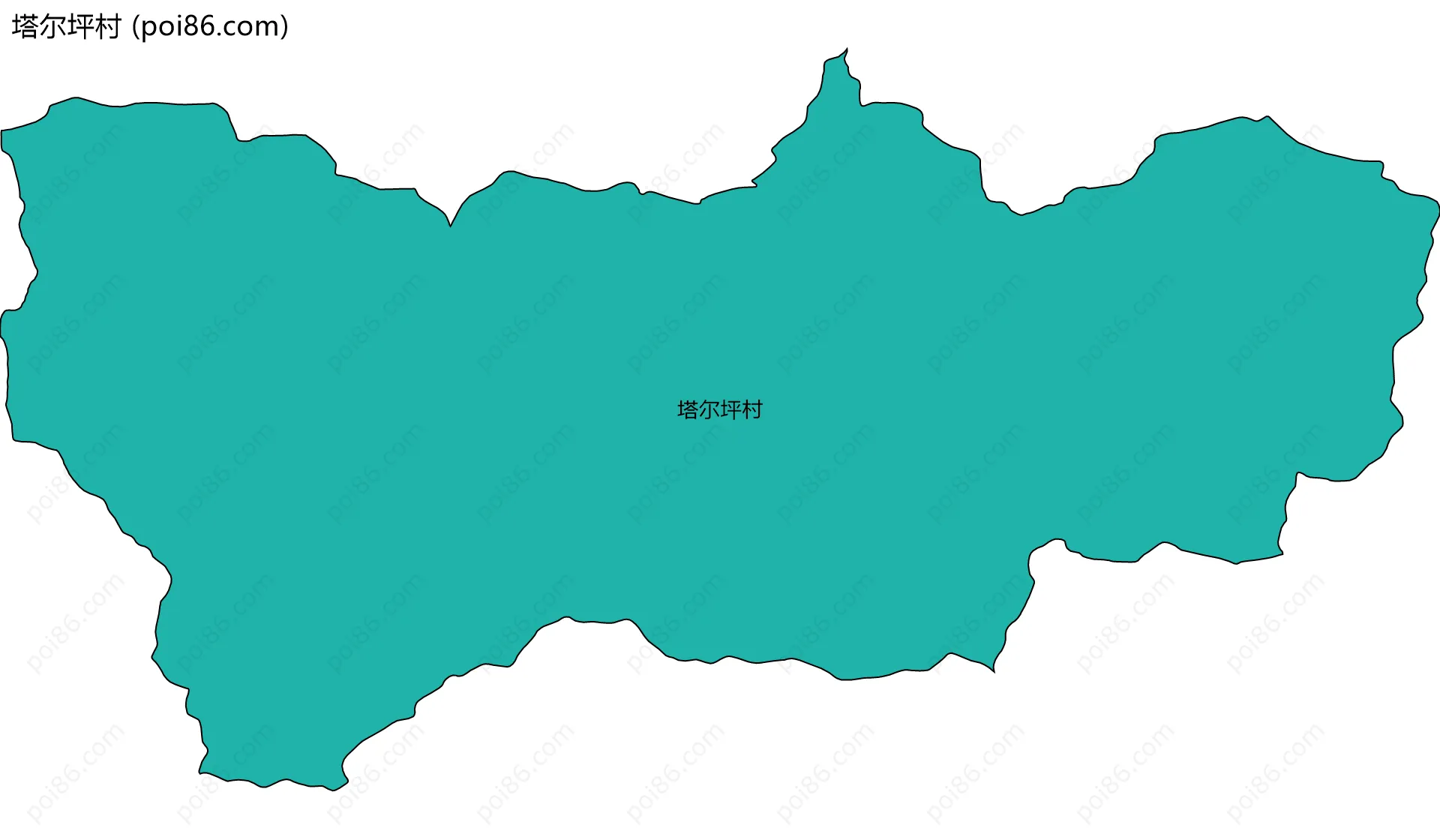 塔尔坪村边界地图