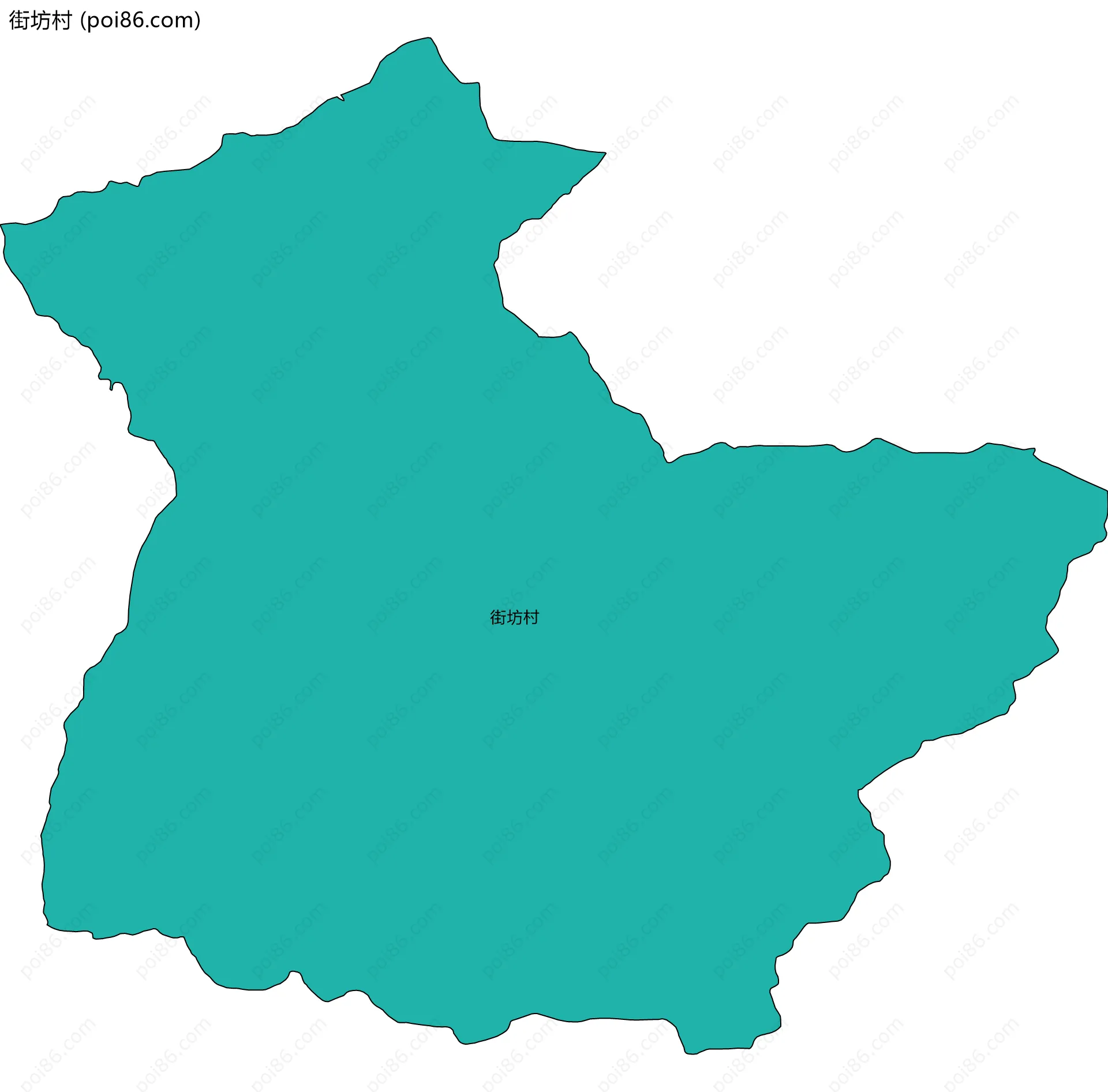 街坊村边界地图