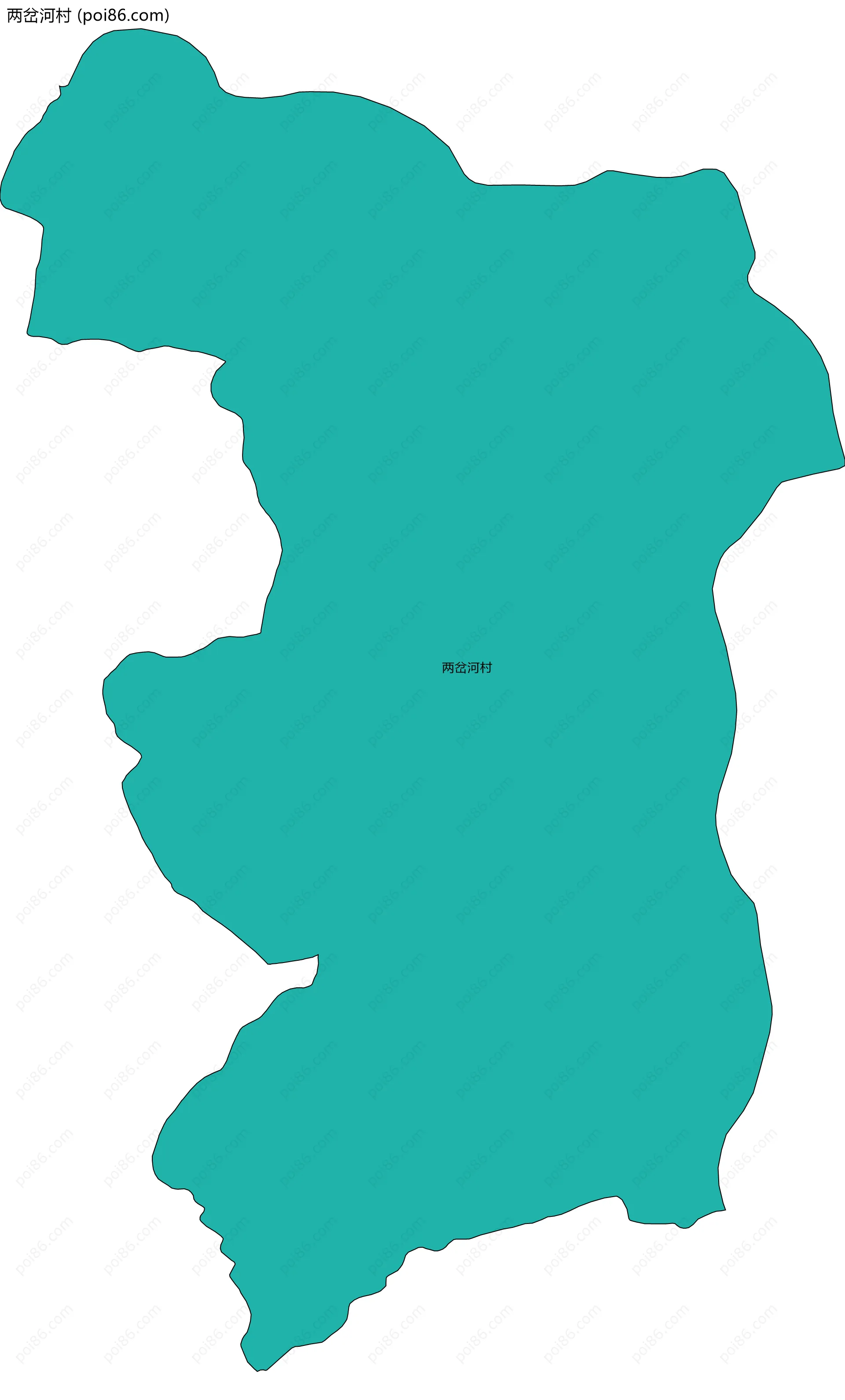 两岔河村边界地图