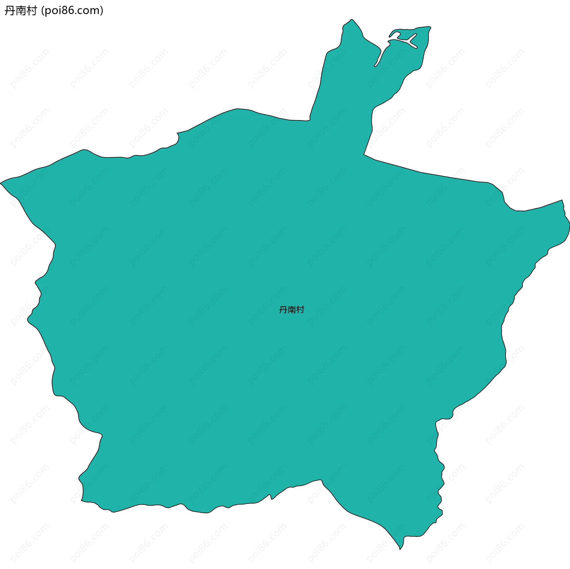 丹南村边界地图