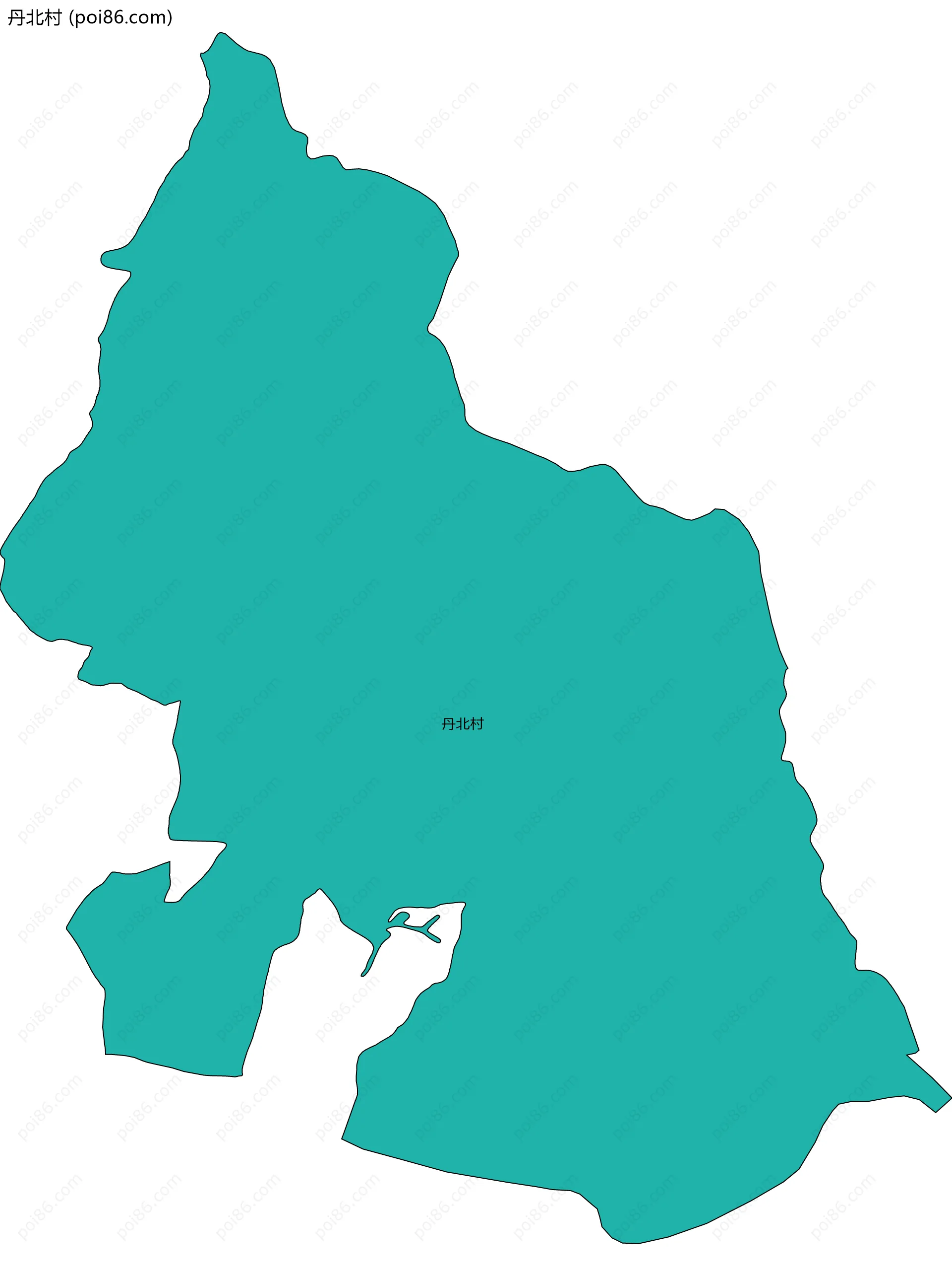 丹北村边界地图