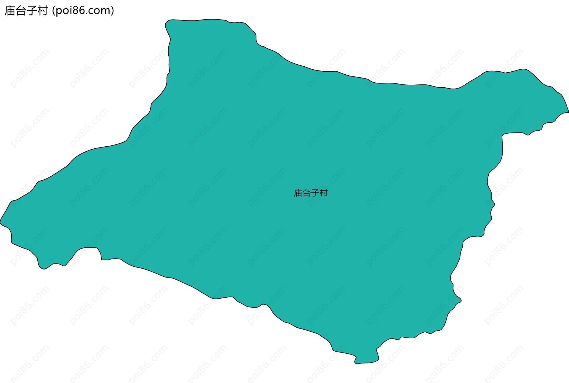 庙台子村边界地图