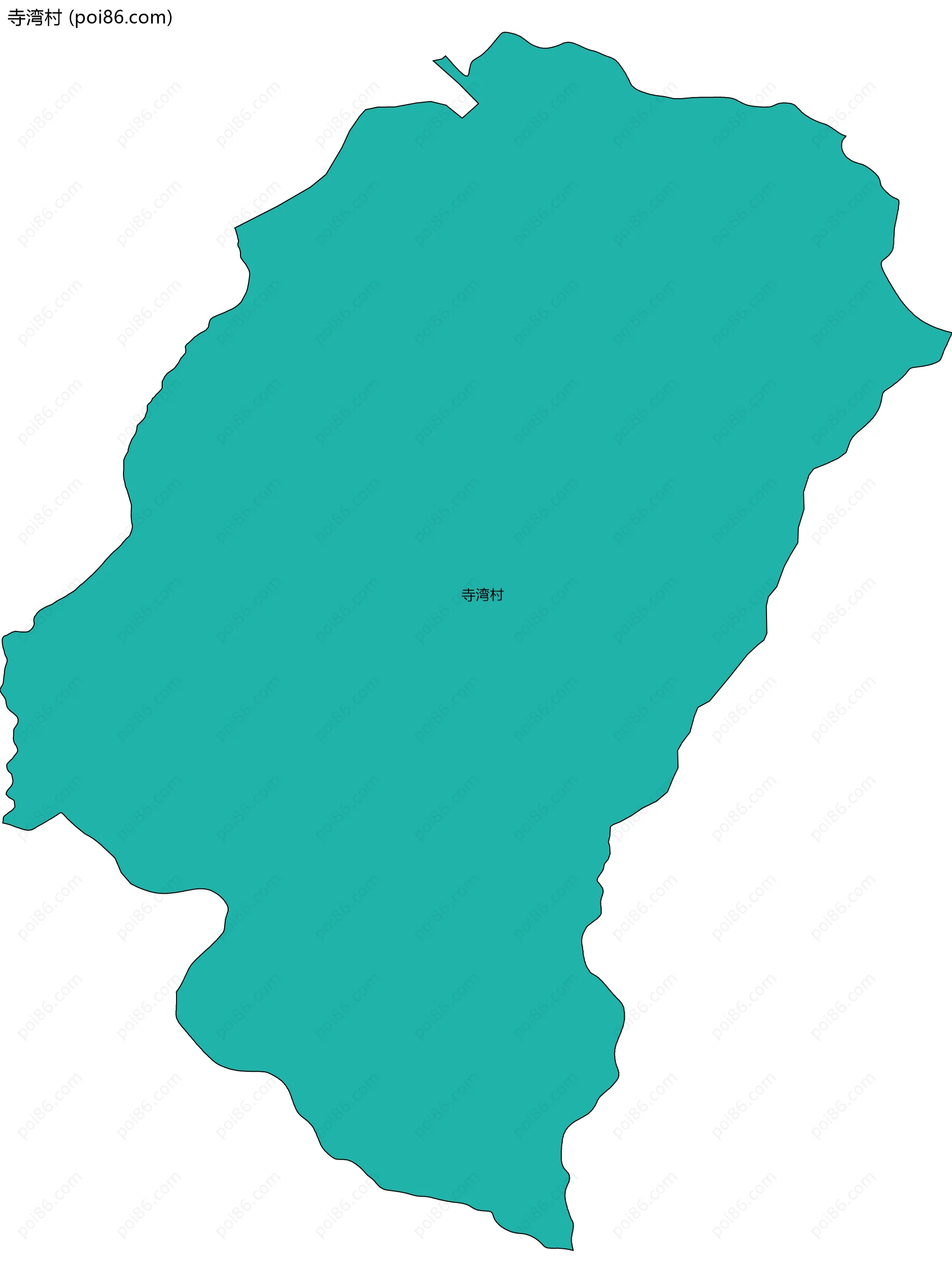 寺湾村边界地图