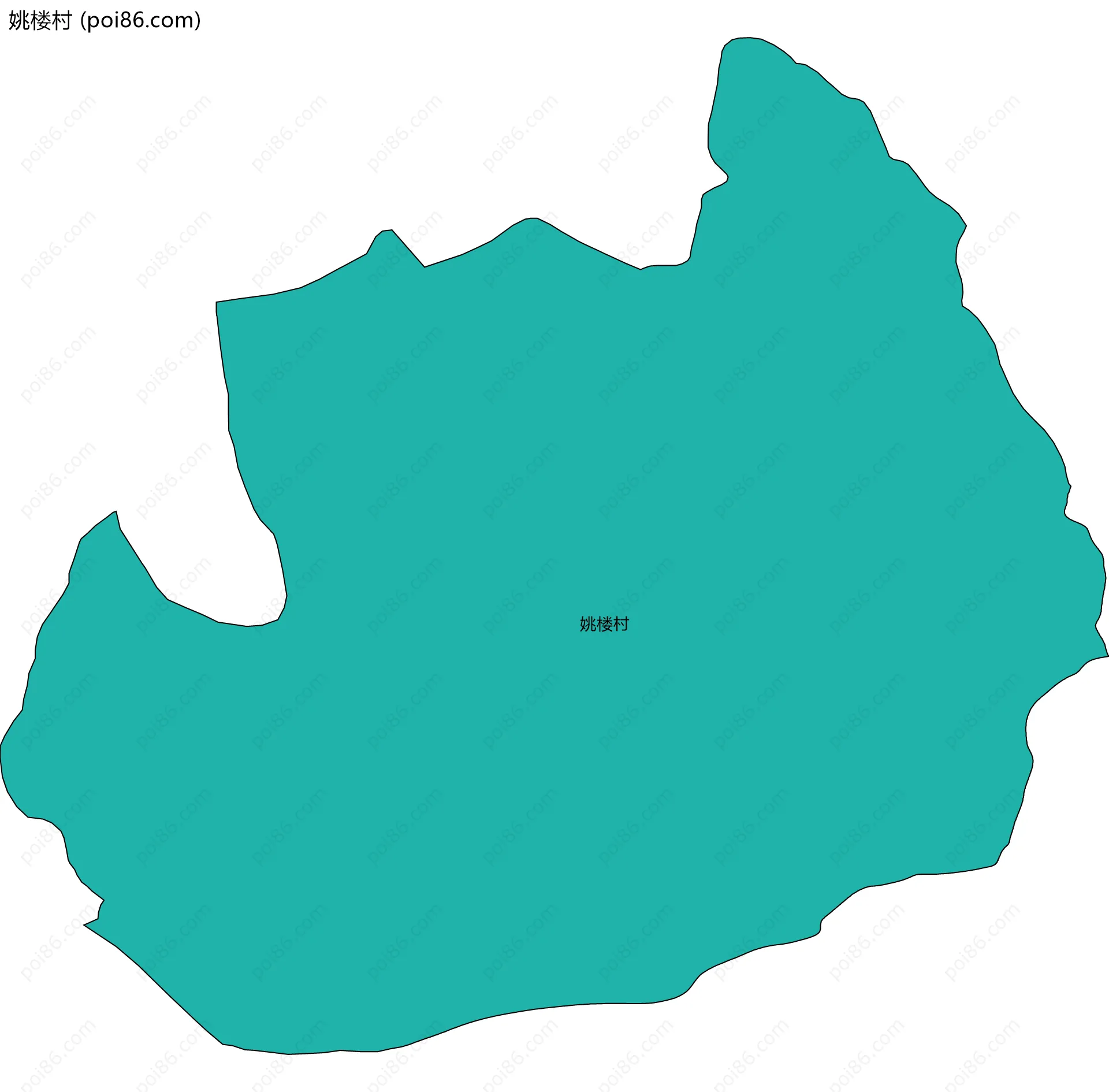 姚楼村边界地图