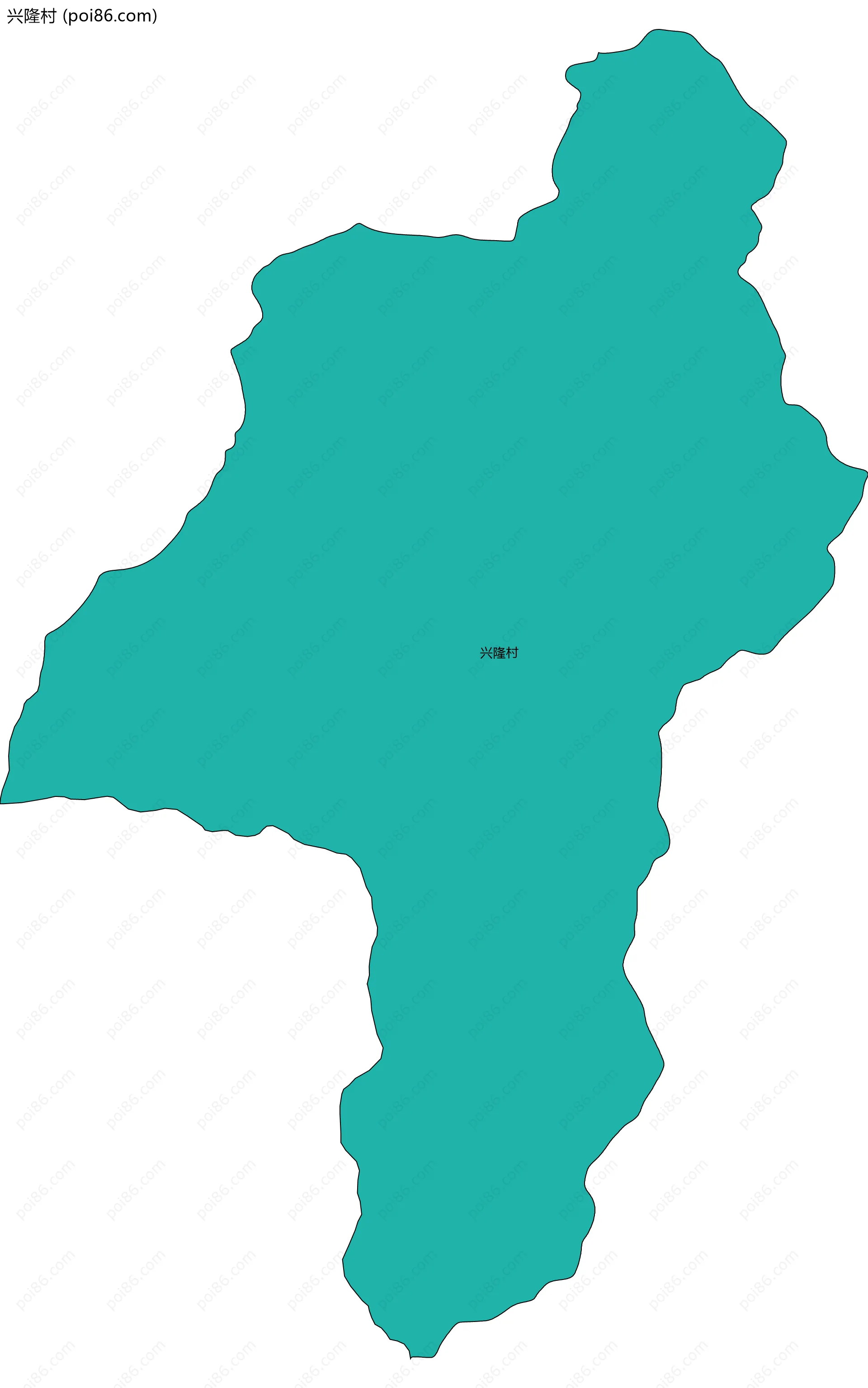 兴隆村边界地图
