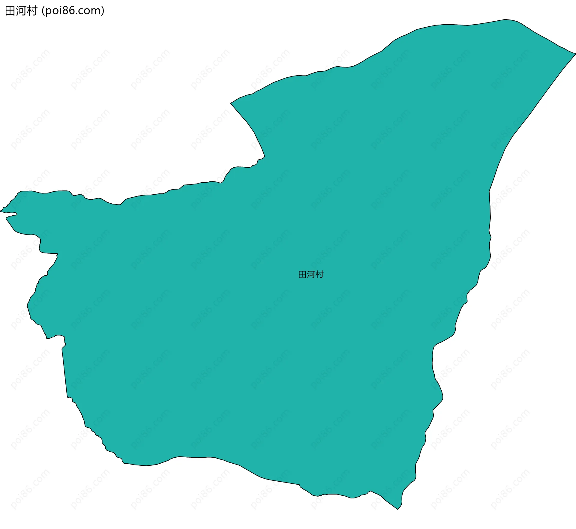 田河村边界地图