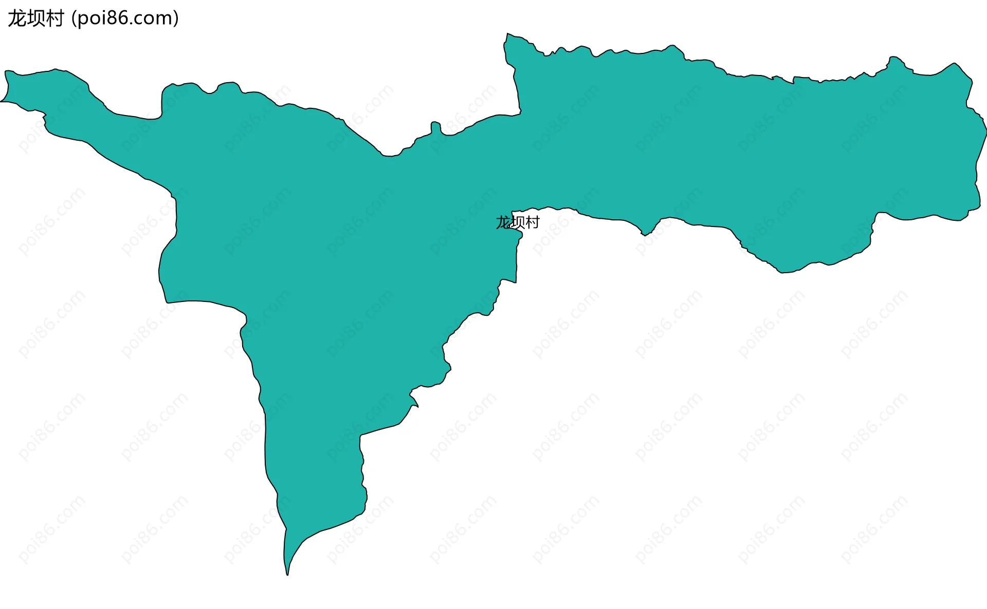 龙坝村边界地图