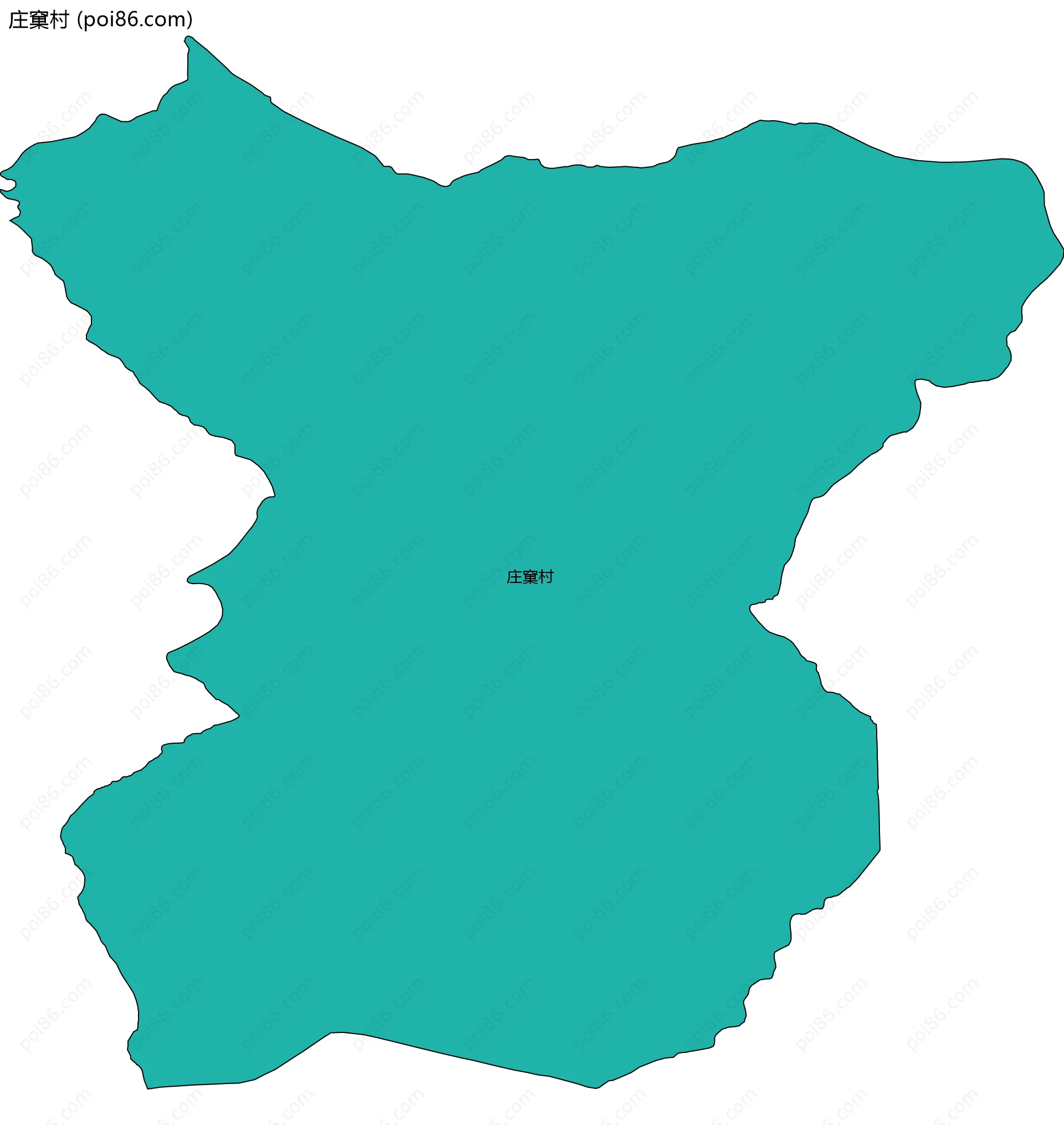 庄窠村边界地图